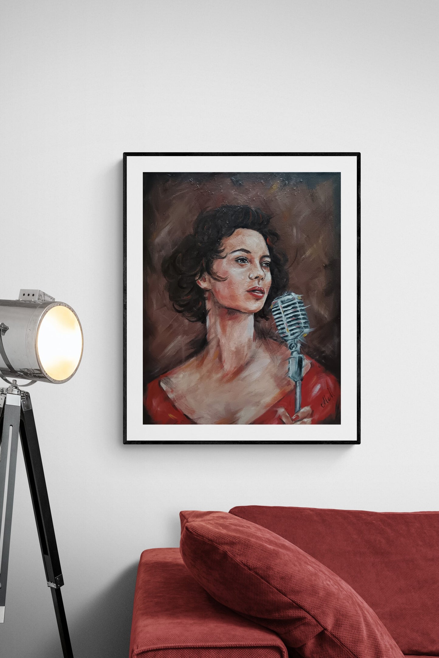 This original oil painting of a woman captures more than just a moment—it conveys rhythm, passion, and quiet strength. Her expression, graceful and full of feeling, invites you to feel the music behind the silence.
This is an impasto female face painting, where expressive, textured brushstrokes bring depth and movement to the portrait, adding richness that invites you to feel the emotion within the artwork.
Painted with rich oil colors on canvas, perfect for above sofa artwork.
