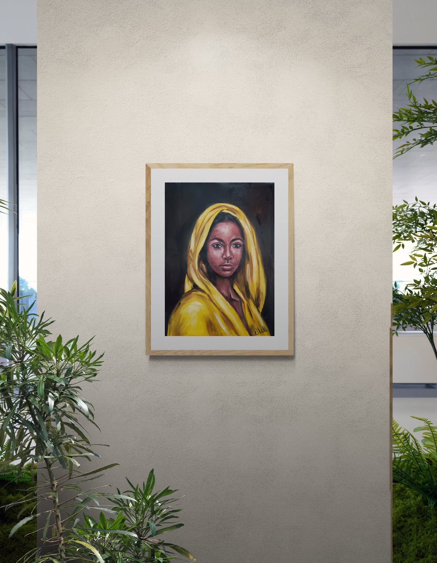 Empowering Afro American Woman Art – Female Portraiture
This American woman is a striking piece of oil portrait painting, celebrating beauty, strength, and cultural heritage.
Created with high-quality, oil colors on canvas, this African female portrait painting is a captivating addition to any space: home gallery, wall art for living room and unique bedroom wall decor.
Size: 35 cm x 48 cm (14" x 19")
Canvas is not stretched.