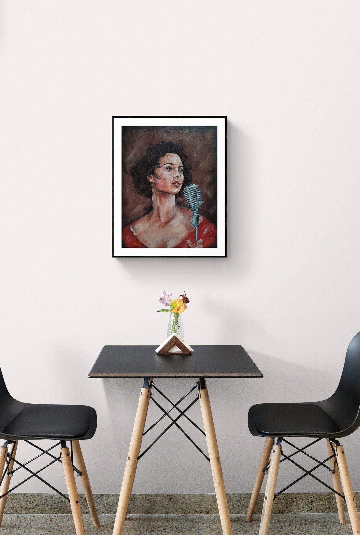 This original oil painting of a woman captures more than just a moment—it conveys rhythm, passion, and quiet strength. Her expression, graceful and full of feeling, invites you to feel the music behind the silence.
This is an impasto female face painting, where expressive, textured brushstrokes bring depth and movement to the portrait, adding richness that invites you to feel the emotion within the artwork.
Painted with rich oil colors on canvas, this portrait exudes sensuality and elegance.