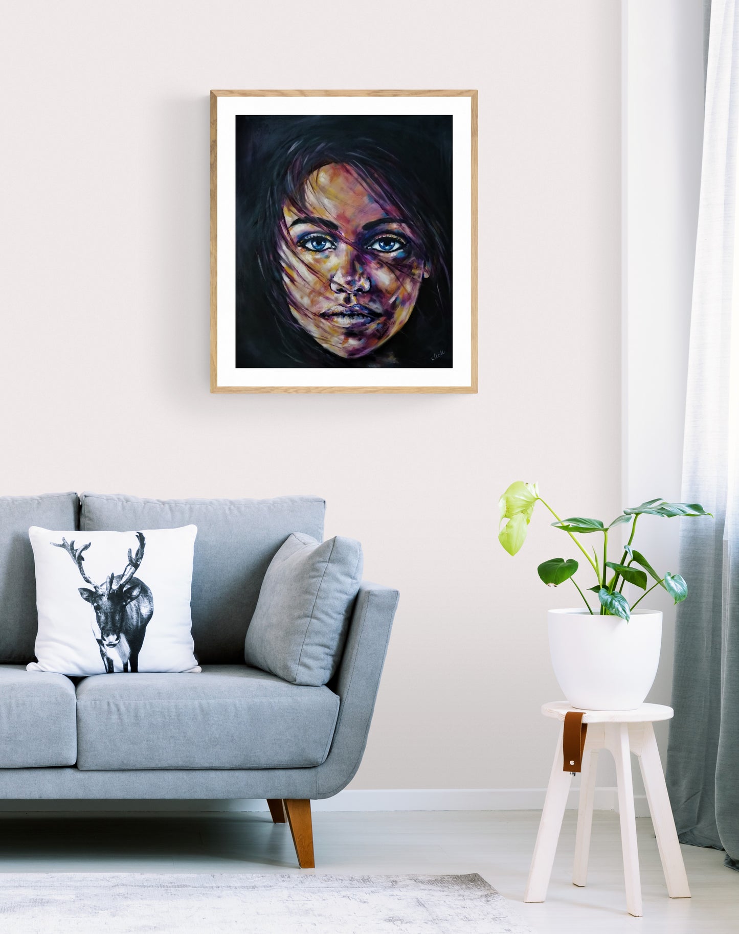 Powerful Woman oil portrait painting – Colorful Handmade Portrait
Celebrate strength and beauty with this powerful woman portrait, a colorful original handmade artwork that radiates confidence and energy.
The bold brushstrokes and vivid colors make this big canvas wall art a striking addition to any modern home.
Size: 50 cm x 60 cm (20" x 24")
Medium: Oil on canvas
Ready to hang – no framing needed.