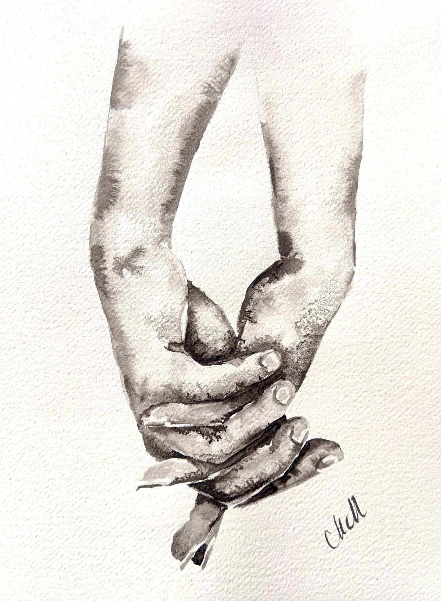 Lovers Holding Hands – Minimalist wall art - Ink Painting
This black and white wall art is a beautiful minimalist art, perfect for a modern home, Scandinavian-style space, or boho home.
Its timeless simple design makes it a versatile addition to any room: bedroom, dining room, living room and including a home office or hallway.
Ideal as a thoughtful gift for lovers, young families, or as family home wall art, it brings a sense of love and unity to any space.