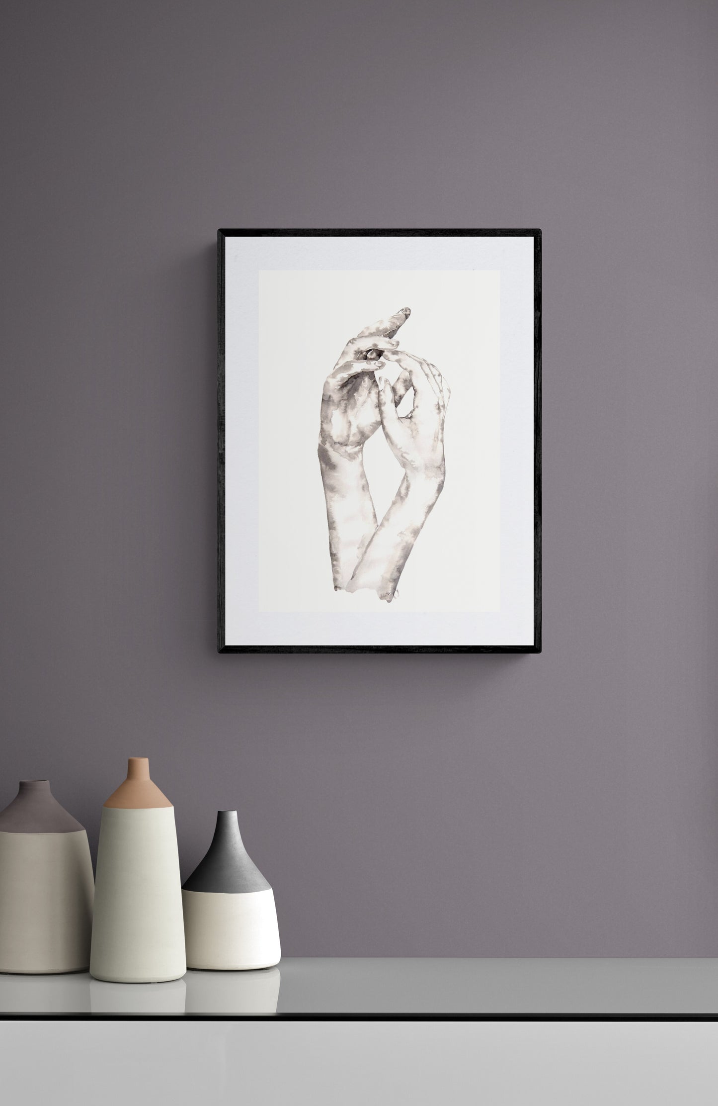 Lovers Holding Hands – Minimalist Ink Artwork - Ink Painting
This beautiful ink painting is the perfect gift for couples, symbolizing love, connection, and unity. The simple painting effortlessly complements contemporary modern home, Scandinavian style home, and boho wall art.
It’s a meaningful symbol of love, an ideal choice for lovers gift or gift for partner. This piece adds a stunning touch to any family home.
Size: 16" x 11" (42 cm x 29 cm)