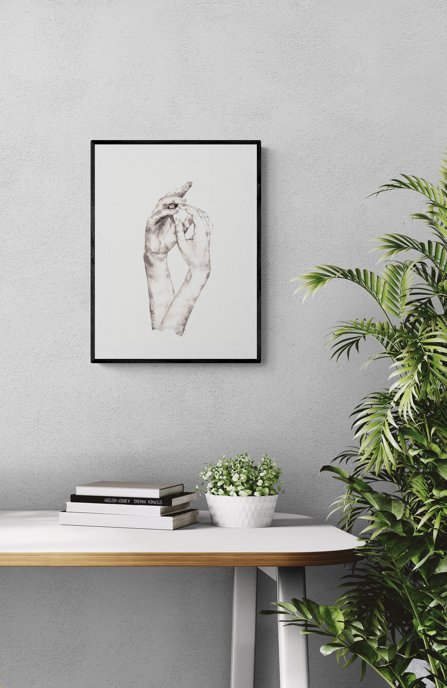 Lovers Holding Hands – Minimalist Ink Artwork - Ink Painting
This beautiful ink painting is the perfect gift for couples, symbolizing love, connection, and unity. The simple painting effortlessly complements contemporary modern home, Scandinavian style home, and boho wall art.
It’s a meaningful symbol of love, an ideal choice for lovers gift or gift for partner. This piece adds a stunning touch to any family home.
Size: 16" x 11" (42 cm x 29 cm)