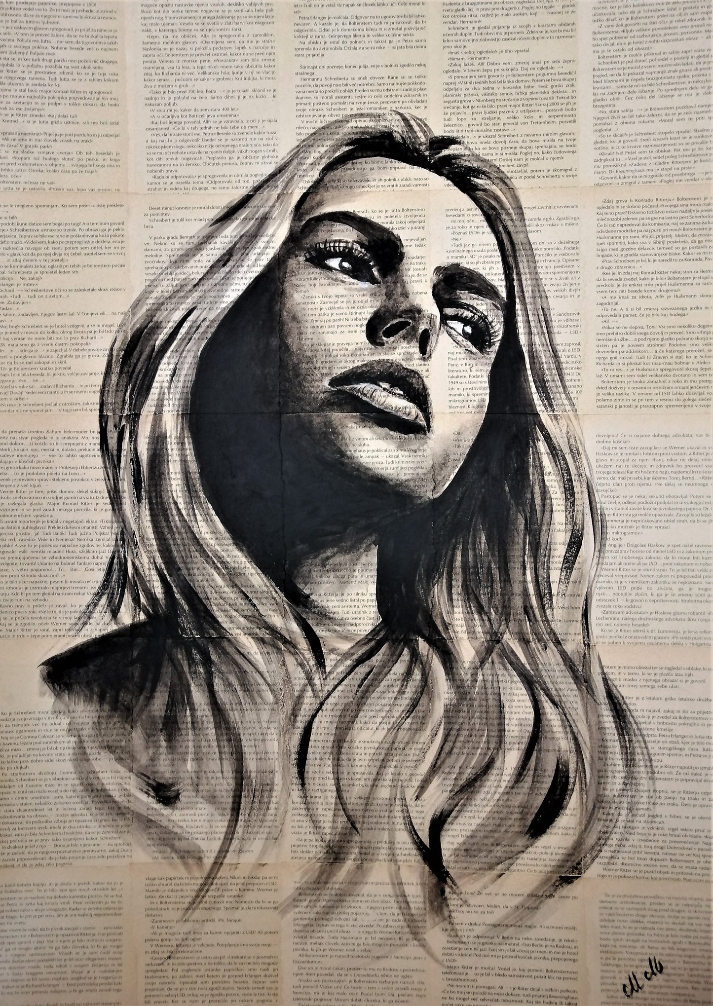 Sensual Woman Portrait Painting – Recycled Book Art
As a passionate book lover, I’ve always believed in the magic of old pages and the stories they hold.
This inspiration led me to create this sensual woman portrait painting, a unique blend of art and literature that brings both elegance and meaning to your space.
This mixed media artwork is made with acrylic paint on vintage book sheets, which are carefully glued to a thin wooden panel.