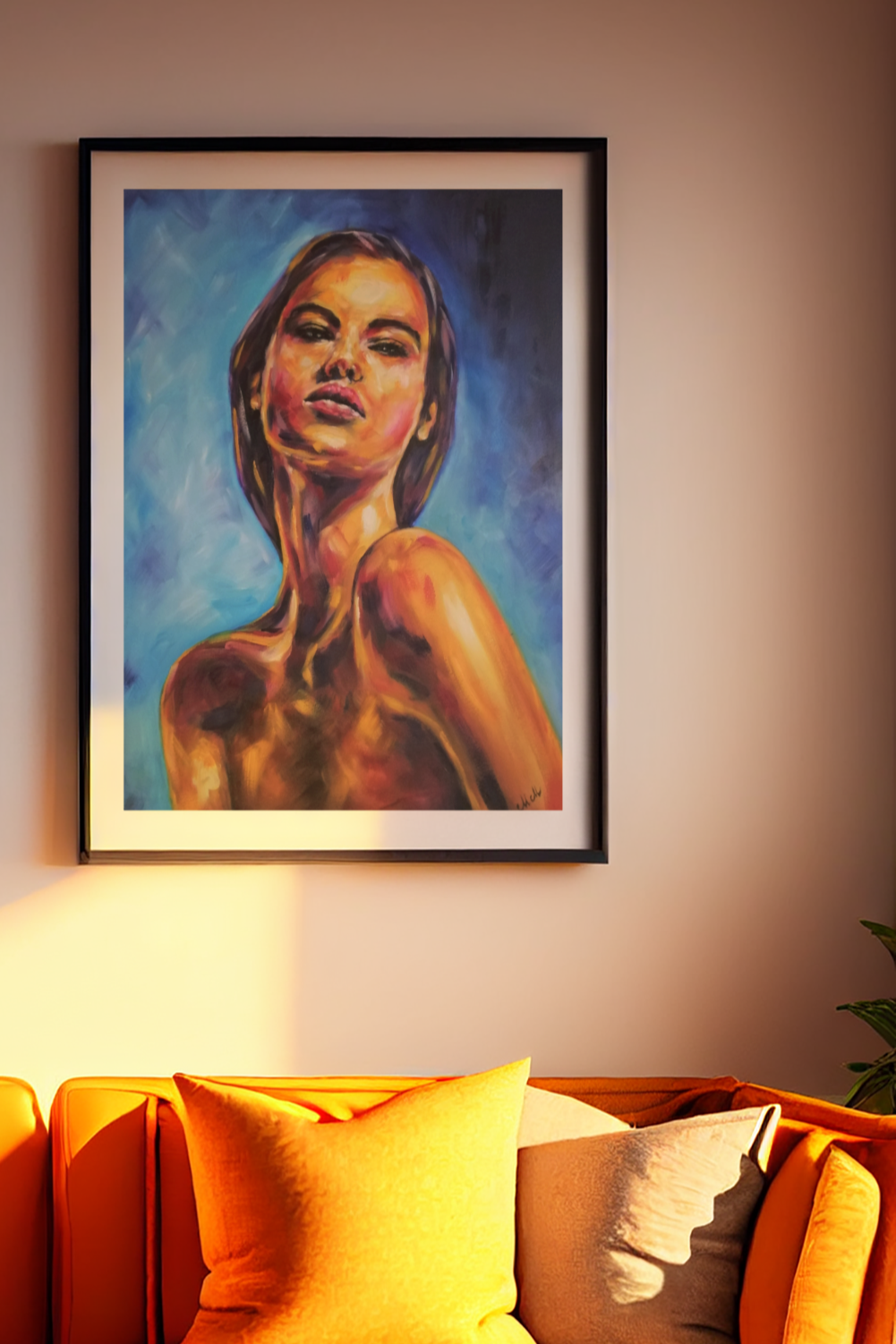 This sensual impasto oil painting captures the beauty of a woman in rich, textured brushstrokes. A colorful face erotic painting, it adds a bold and sophisticated touch to any modern bedroom.
Size: 50 cm x 70 cm (20" x 28")
Medium: Oil on canvas and Ready to hang
This erotic nudity painting is a captivating statement piece, perfect for a home gallery or elegant wall decor. The striking composition makes it an unforgettable gift for a woman or man, celebrating beauty, passion, and artistic expression.