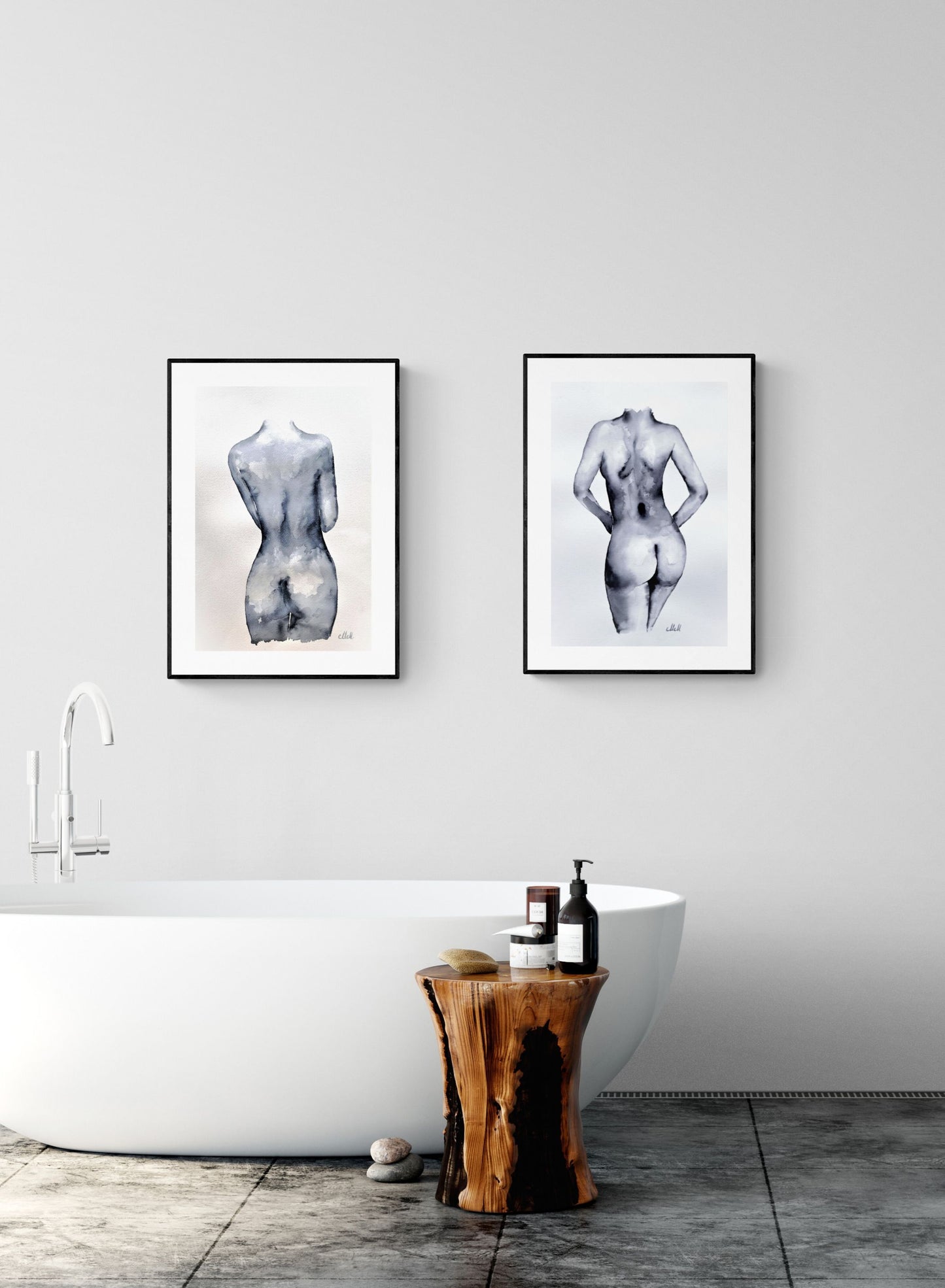 Gentle Presence is an original minimalist ink drawing exploring the quiet intimacy of the female form.
Created with fluid ink and subtle watercolor washes on fine art paper, the figure emerges softly, balancing strength and vulnerability. The composition is restrained and atmospheric, offering a sense of calm presence and understated sensuality rather than explicit expression.