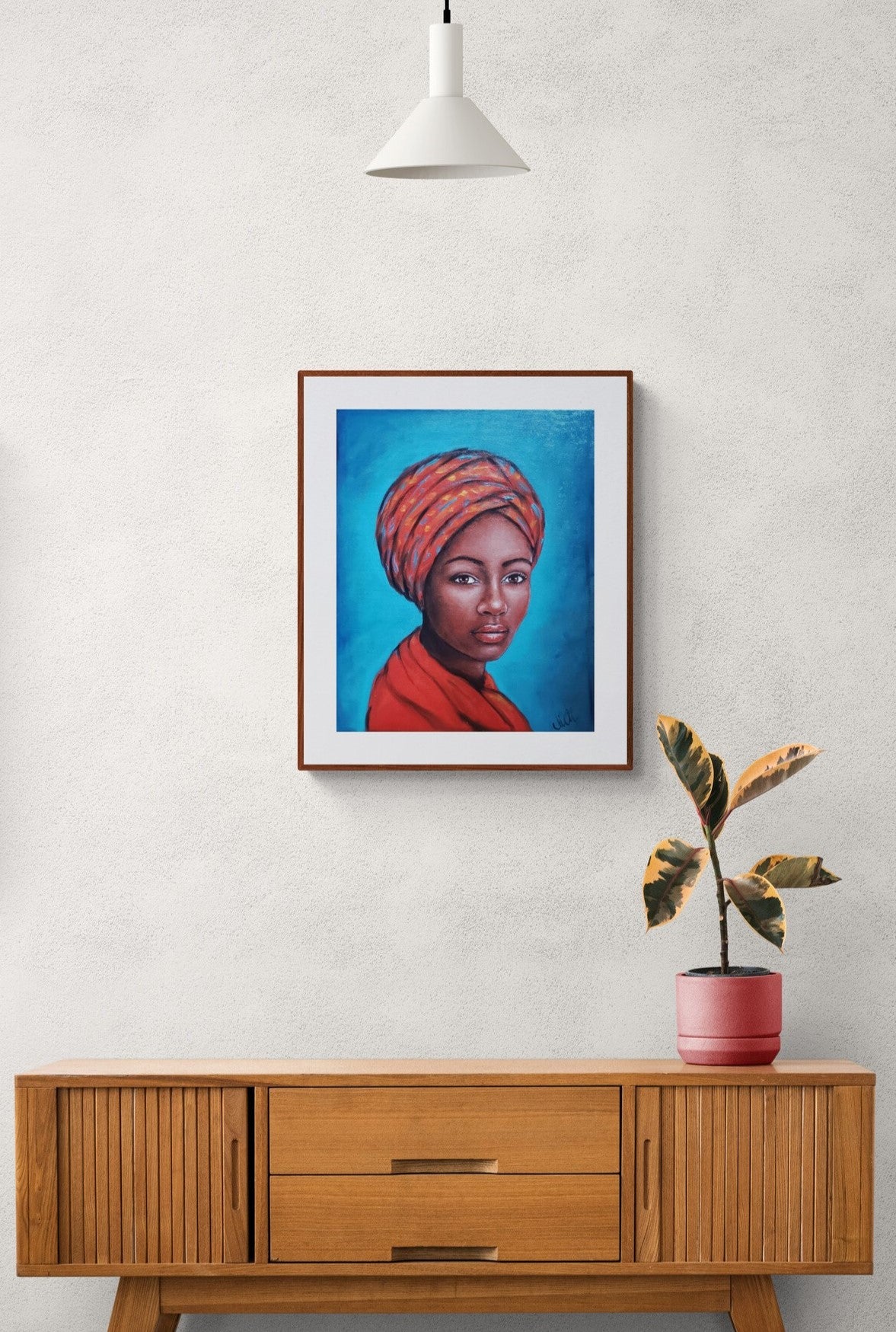 Powerful African American Woman Portrait - Original Hand-Painted Oil Artwork
This stunning portrait of a powerful African woman in red is an original, hand-painted piece created with high-quality oil paints on canvas.
This painting an inspiring and unique gift for someone special or an eye-catching addition to any home gallery wall decor.
Size: 40 cm x 50 cm (16" x 20")