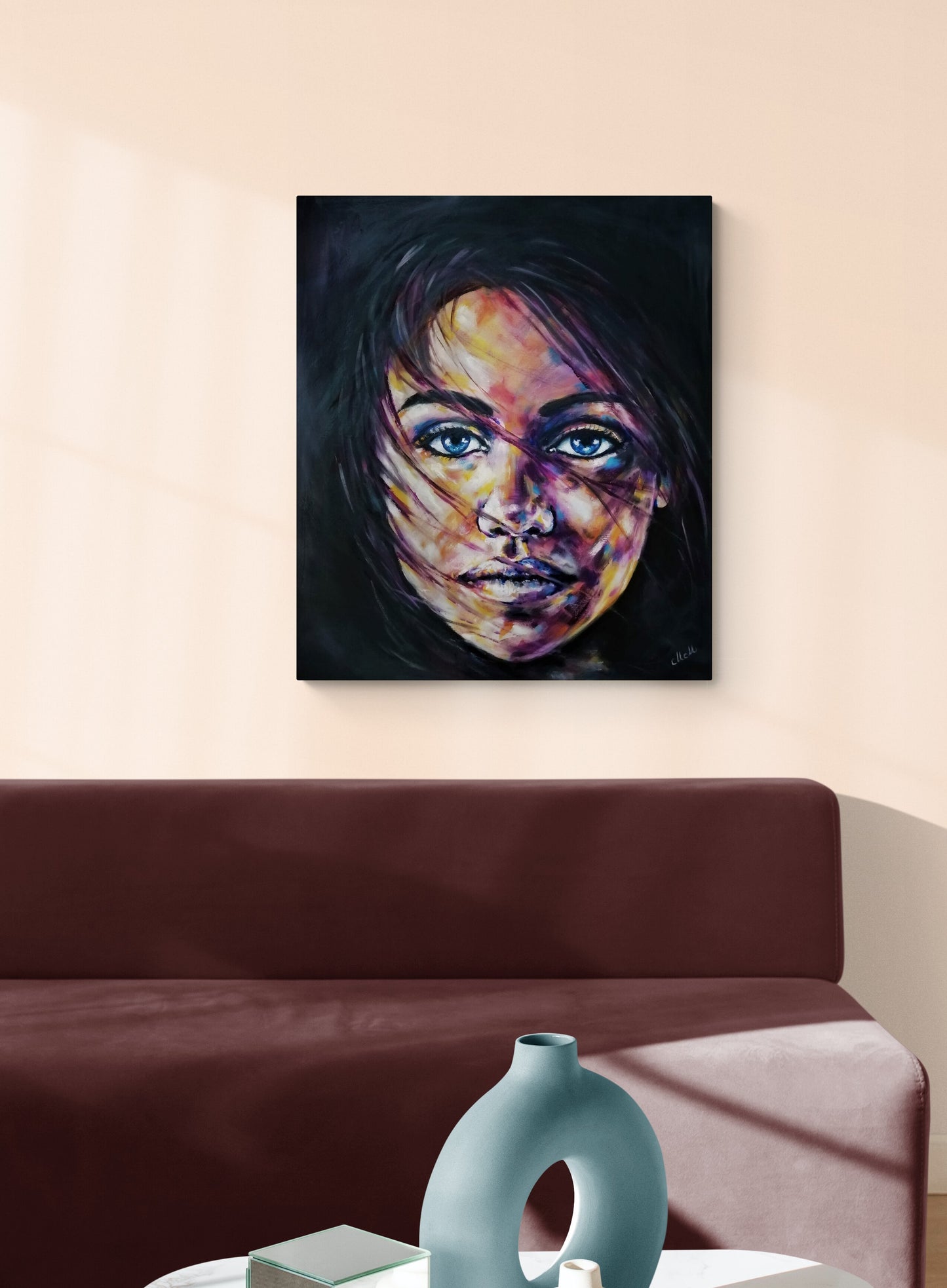 Powerful Woman oil portrait painting – Colorful Handmade Portrait
Celebrate strength and beauty with this powerful woman portrait, a colorful original handmade artwork that radiates confidence and energy.
The bold brushstrokes and vivid colors make this big canvas wall art a striking addition to any modern home.
Size: 50 cm x 60 cm (20" x 24")
Medium: Oil on canvas
Ready to hang – no framing needed.