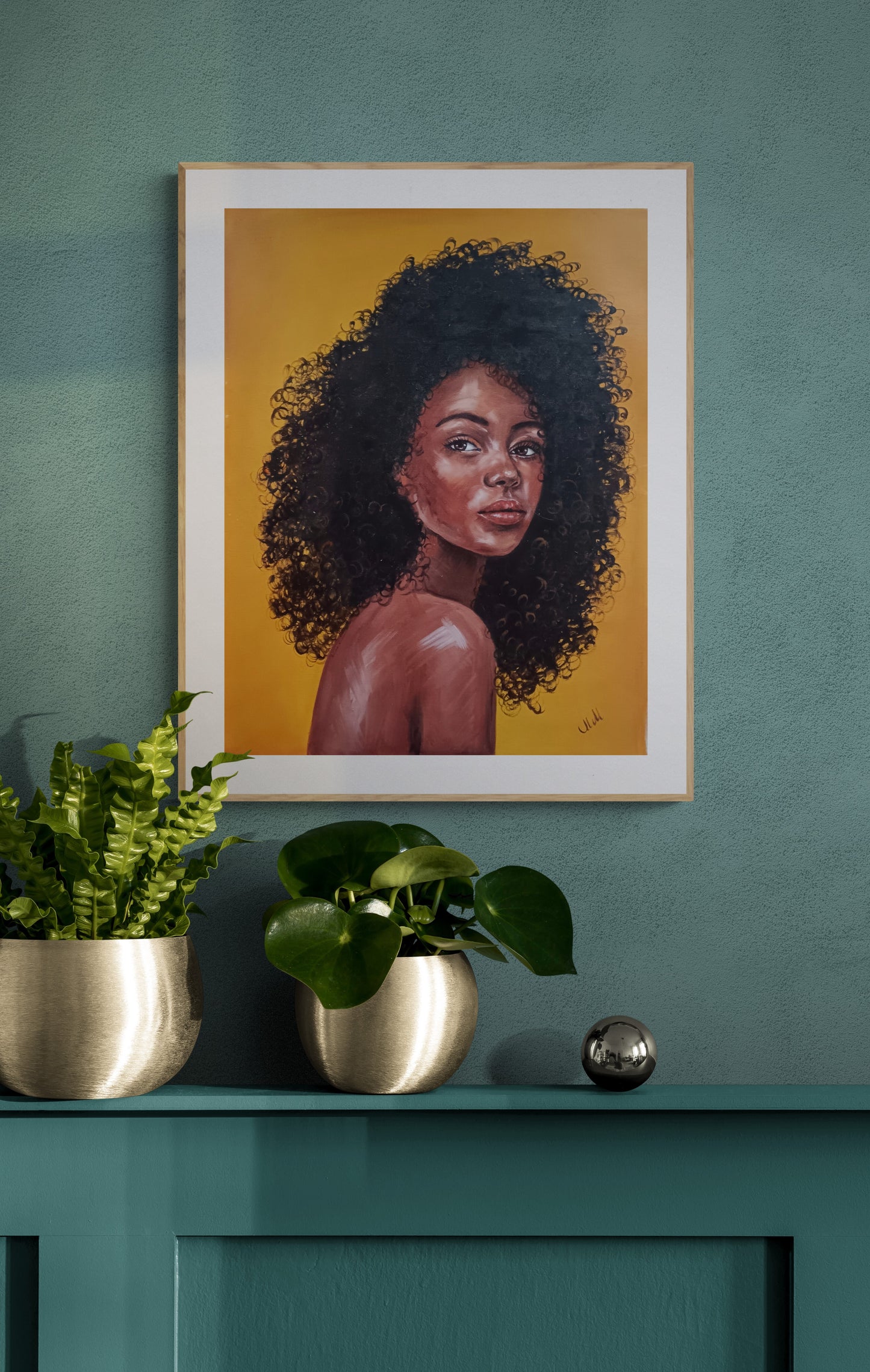 Created with high-quality oil colors on canvas (unstretched), the rich textures and vibrant tones bring depth and emotion to the piece.

Portrait of woman is unique gift idea for someone special or a striking addition to any modern living room wall and bedroom decor, this artwork embodies both elegance and empowerment.
