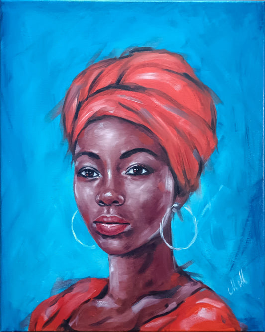 Powerful African American Woman Portrait - Original Hand-Painted Oil Artwork

This stunning portrait of a powerful African woman in red is an original, hand-painted piece created with high-quality oil paints on canvas.&nbsp;

This painting an inspiring and unique gift for someone special or an eye-catching addition to any home gallery wall or livingroom wall decor.

Size: 40 cm x 50 cm (16" x 20")
