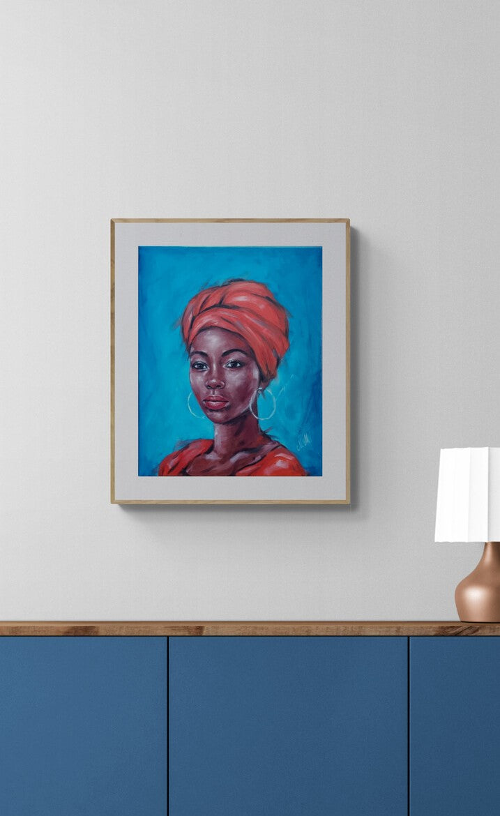 Powerful African American Woman Portrait - Original Hand-Painted Oil Artwork

This stunning portrait of a powerful African woman in red is an original, hand-painted piece created with high-quality oil paints on canvas.&nbsp;

This painting an inspiring and unique gift for someone special or an eye-catching addition to any home gallery wall or livingroom wall decor.

Size: 40 cm x 50 cm (16" x 20")