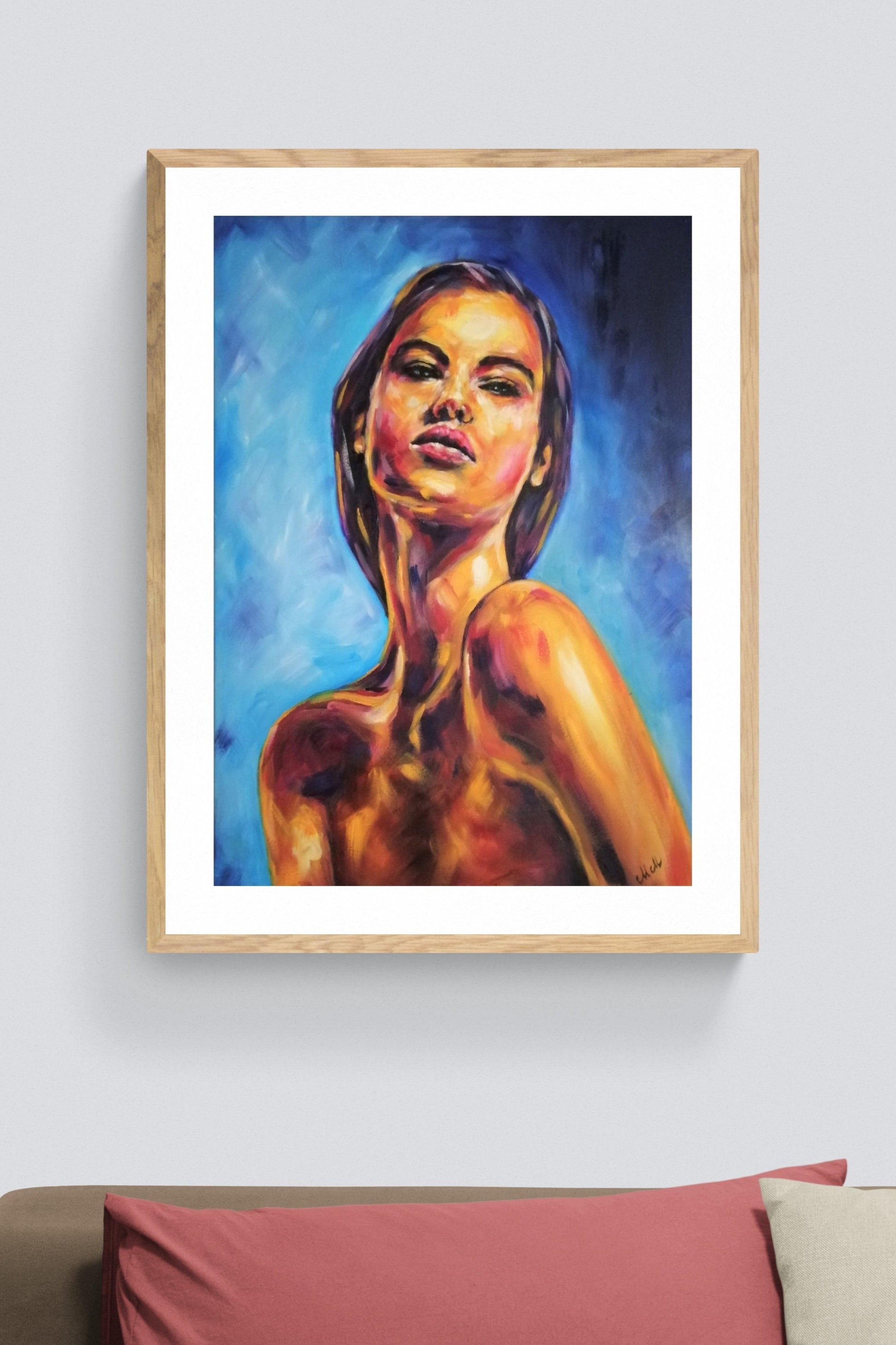 This sensual impasto oil painting captures the beauty of a woman in rich, textured brushstrokes. A colorful face erotic painting, it adds a bold and sophisticated touch to any modern bedroom.

Size: 50 cm x 70 cm (20" x 28")
Medium: Oil on canvas and Ready to hang

This erotic nudity painting is a captivating statement piece, perfect for a home gallery or elegant wall decor. The striking composition makes it an unforgettable gift for a woman or man, celebrating beauty, passion, and artistic expression.