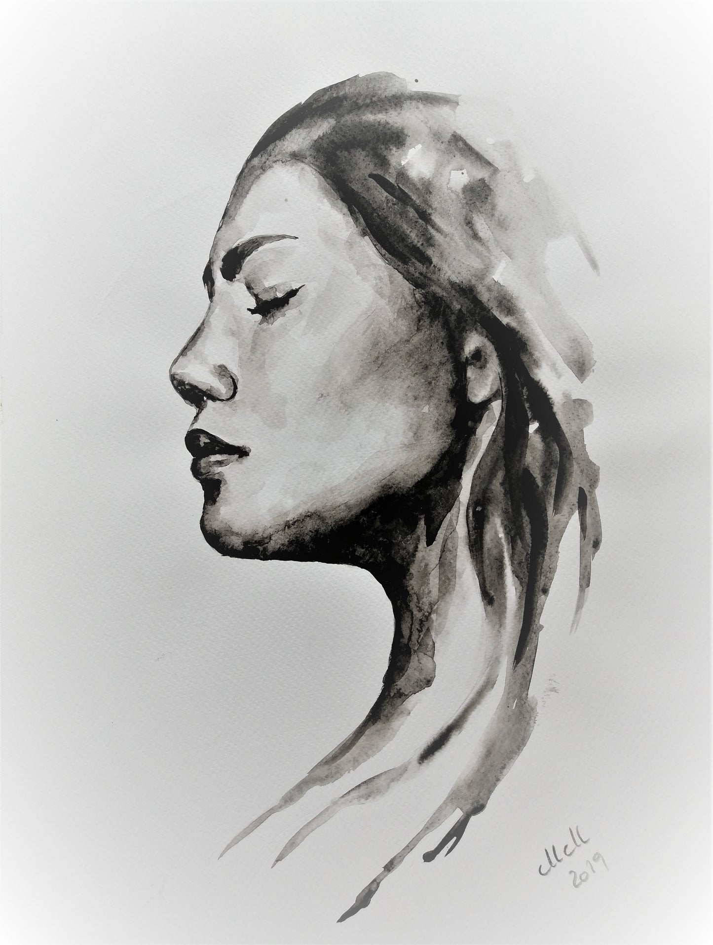 Minimalist Watercolor Portrait – Original Nordic-Inspired Art

Embrace the elegance of simplicity with this original watercolor portrait profile drawing. Featuring soft, expressive brushstrokes and a delicate yet striking composition, this Nordic-inspired artwork is the perfect addition to a modern, minimalist home.

Painted on natural white, matte, heavy art paper with high-quality watercolors, this piece embodies a sense of quiet beauty and sophistication.