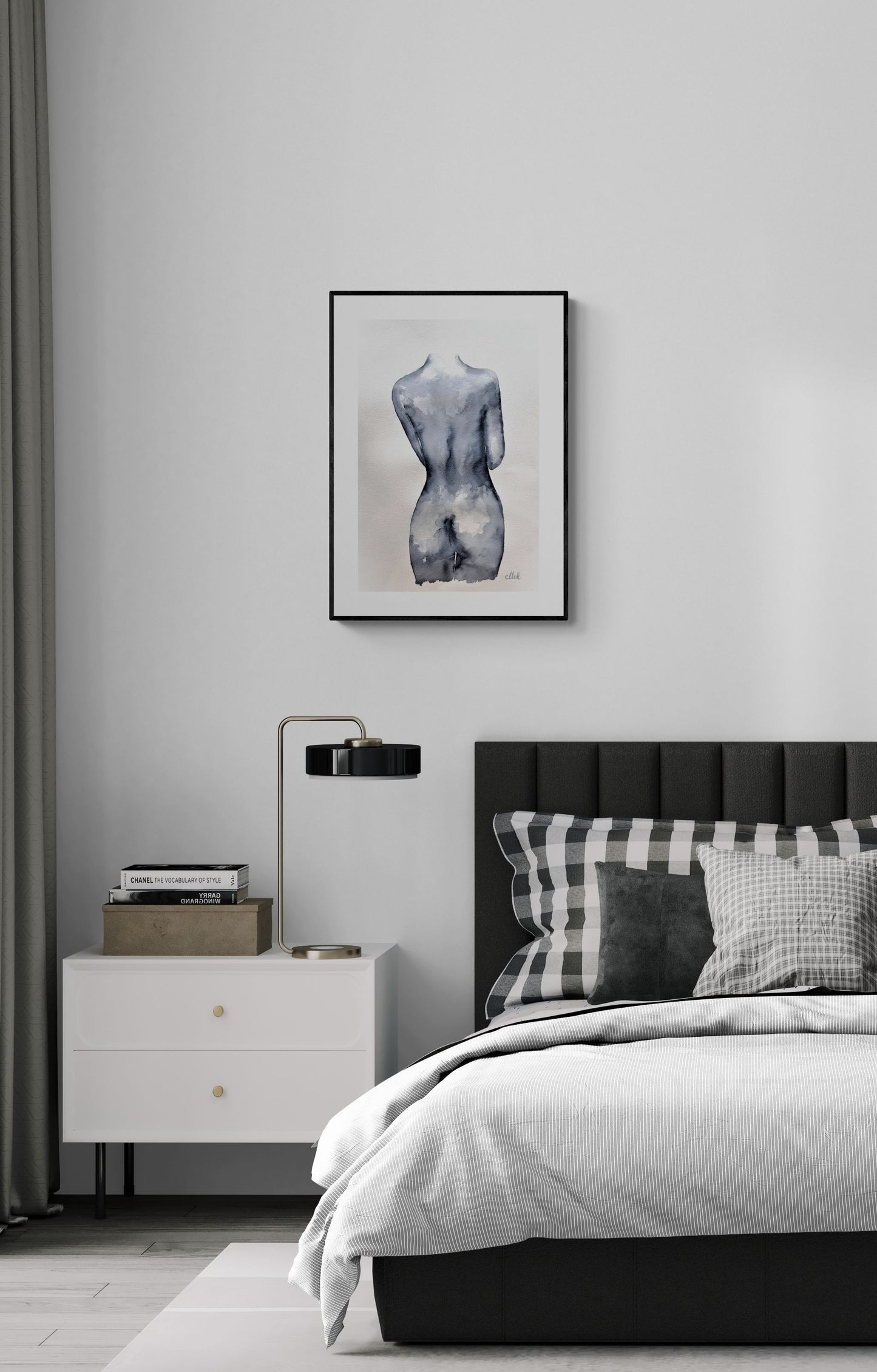 Gentle Presence is an original minimalist ink drawing exploring the quiet intimacy of the female form.

Created with fluid ink and subtle watercolor washes on fine art paper, the figure emerges softly, balancing strength and vulnerability. The composition is restrained and atmospheric, offering a sense of calm presence and understated sensuality rather than explicit expression.