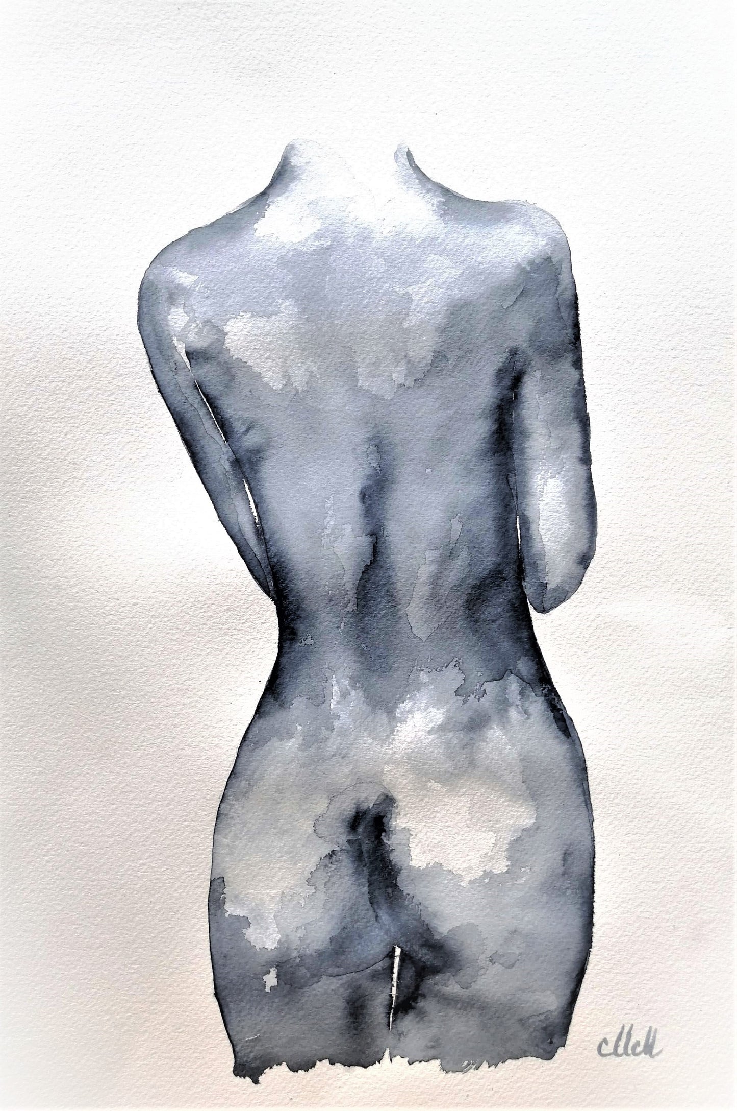Gentle Presence - Ink Female Figure