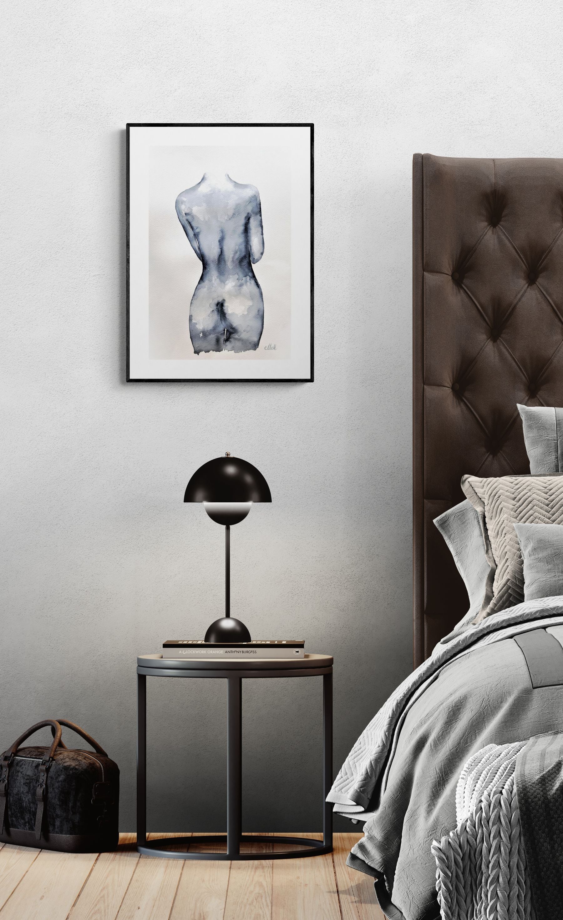 Gentle Presence is an original minimalist ink drawing exploring the quiet intimacy of the female form.

Created with fluid ink and subtle watercolor washes on fine art paper, the figure emerges softly, balancing strength and vulnerability. The composition is restrained and atmospheric, offering a sense of calm presence and understated sensuality rather than explicit expression.

