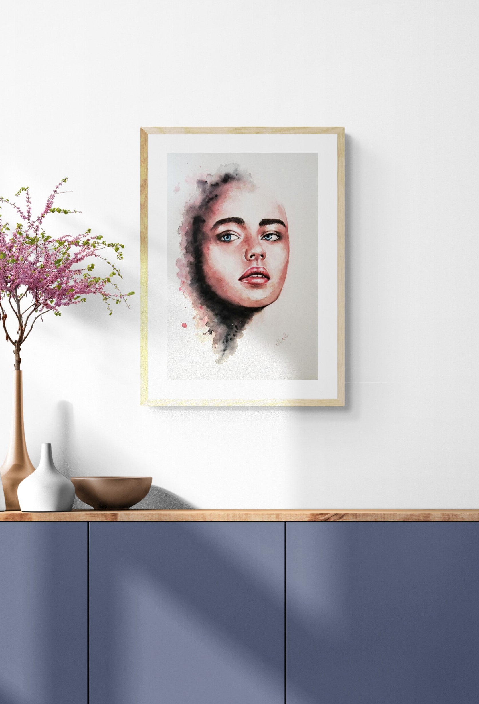 This female empowerment water face is watercolor portrait painting made by me.

Colorful aquarelle portrait painting can be House warming art gift for someone special.

Watercolor art is made on natural white, matte, heavy art paper with high quality water colors.

Female portrait Size: 22" x 15" (55 cm x 37 cm)

Original painting will be carefully packaged and shipped by Registered International Mail with tracking number.
