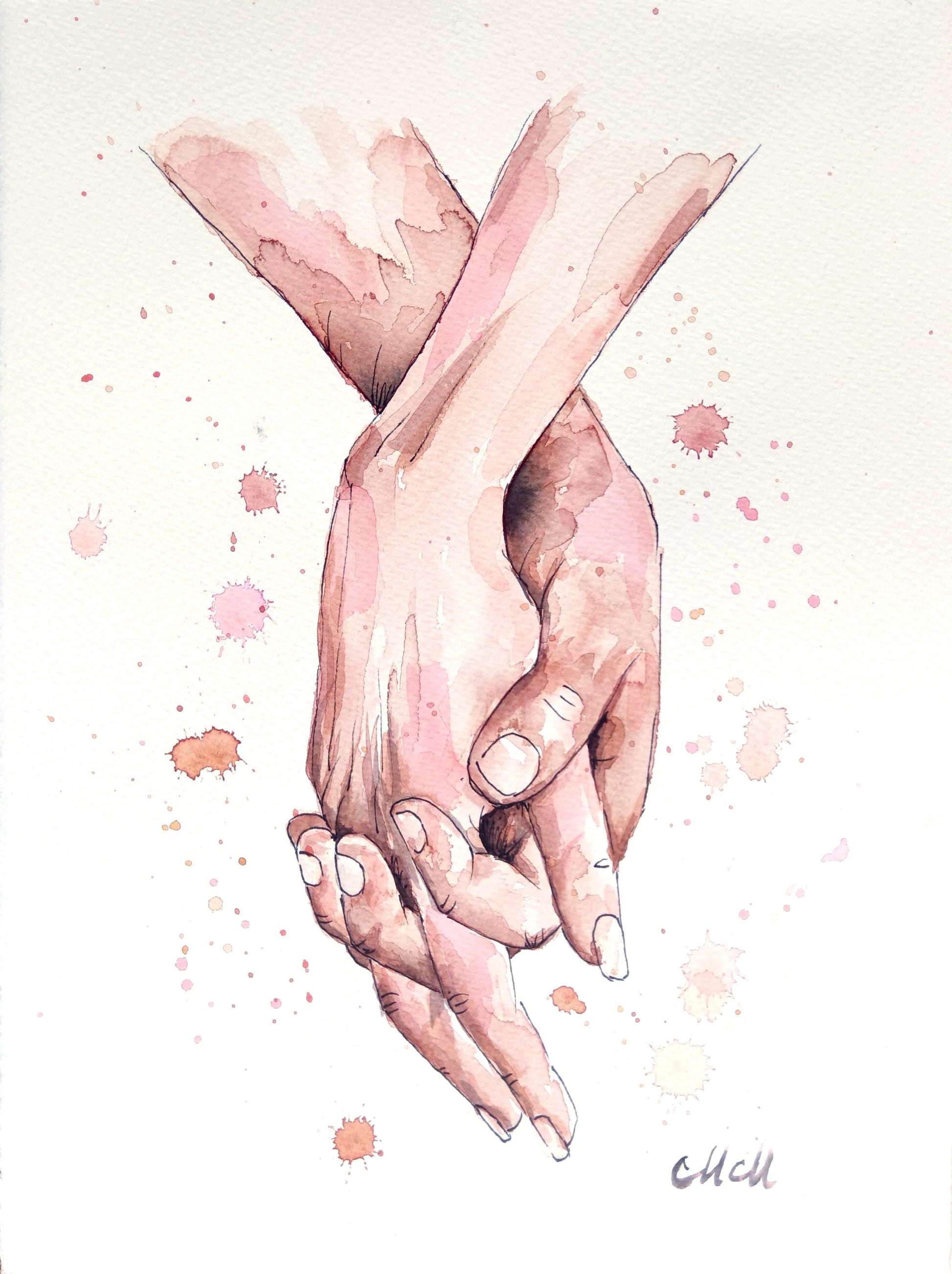  The delicate water drops, ink drawing and natural skin tones create a soft, emotional connection, making it a perfect piece for your home.

Artwork Size: 14" x 11" (38 cm x 28 cm)

Made with high-quality materials, this minimalist yet expressive artwork adds elegance to your bedroom, bathroom, or living area.

Whether as a meaningful lovers gift or a personal treasure, this timeless painting evokes deep emotions and it is perfect wedding gift.