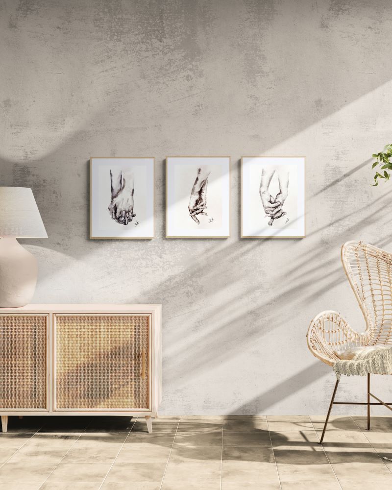 Lovers Holding Hands – Minimalist wall art - Ink Painting

This black and white wall art is a beautiful minimalist art, perfect for a modern home, Scandinavian-style space, or boho home.