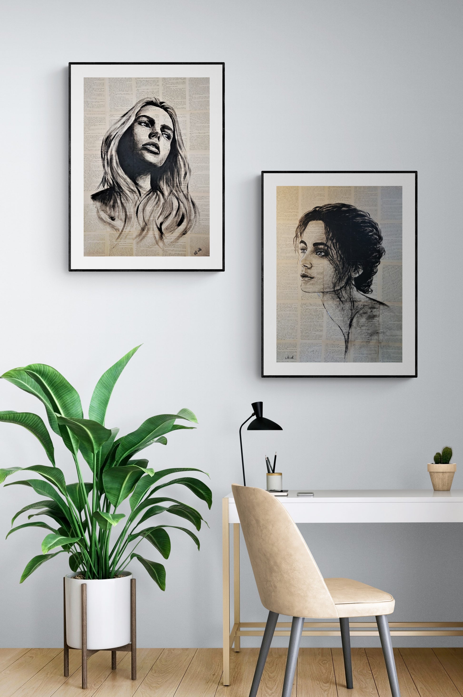 Book Profile Portrait – Mixed Media Art

As a lifelong book lover, I’ve always been drawn to the stories and textures of vintage pages. This passion inspired me to create the Book Profile Portrait, a unique blend of art and literature that brings a sense of history and character to your space.

This monochromatic profile portrait is a striking piece of recycled wall art, blending sustainability with contemporary style.

Portrait is crafted with acrylic paint on book pages, glued to canvas