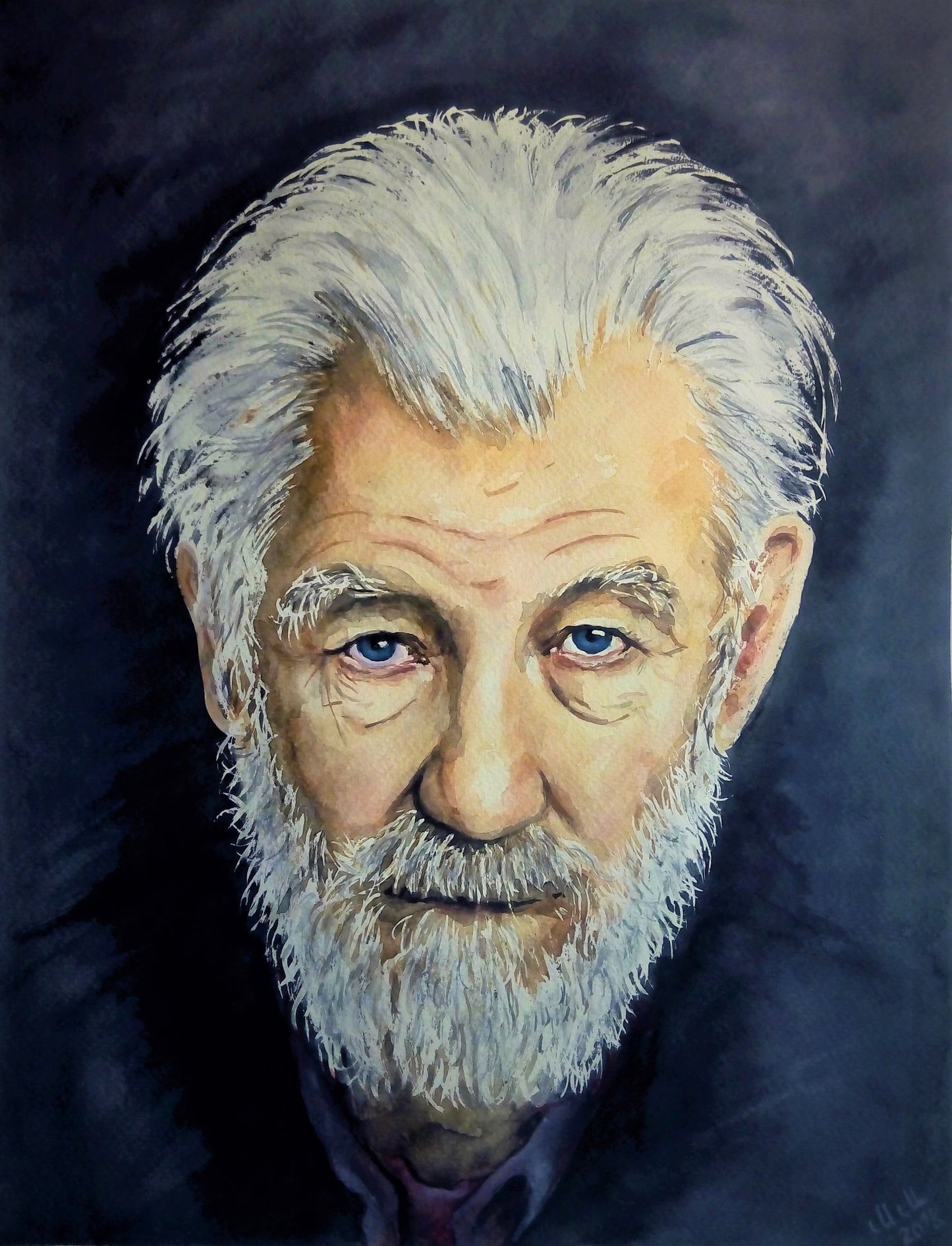 Custom watercolor portrait