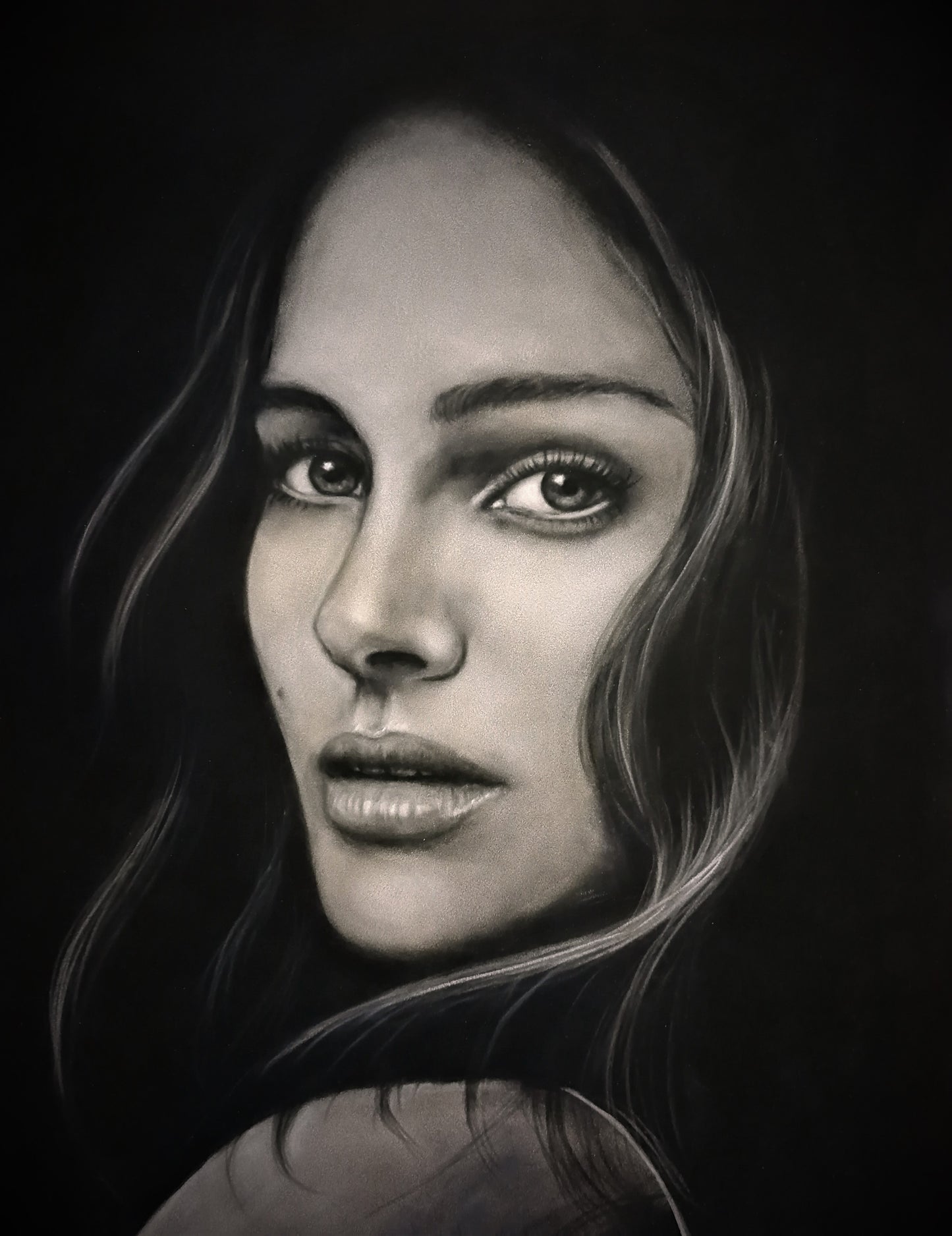 Custom pastel portrait drawing