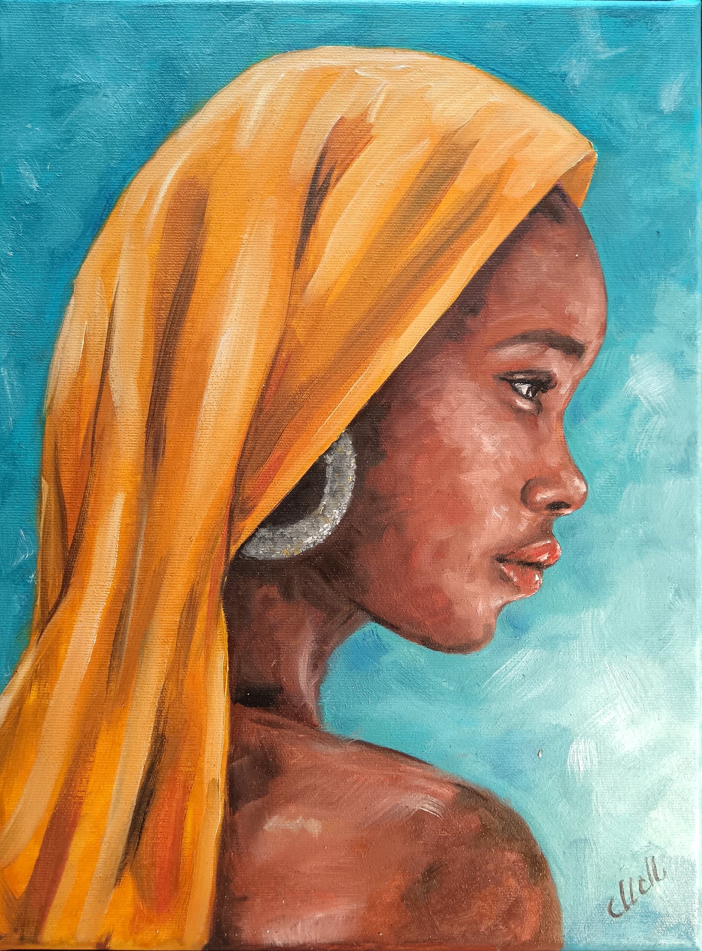 Quiet Strength - original oil portrait painting