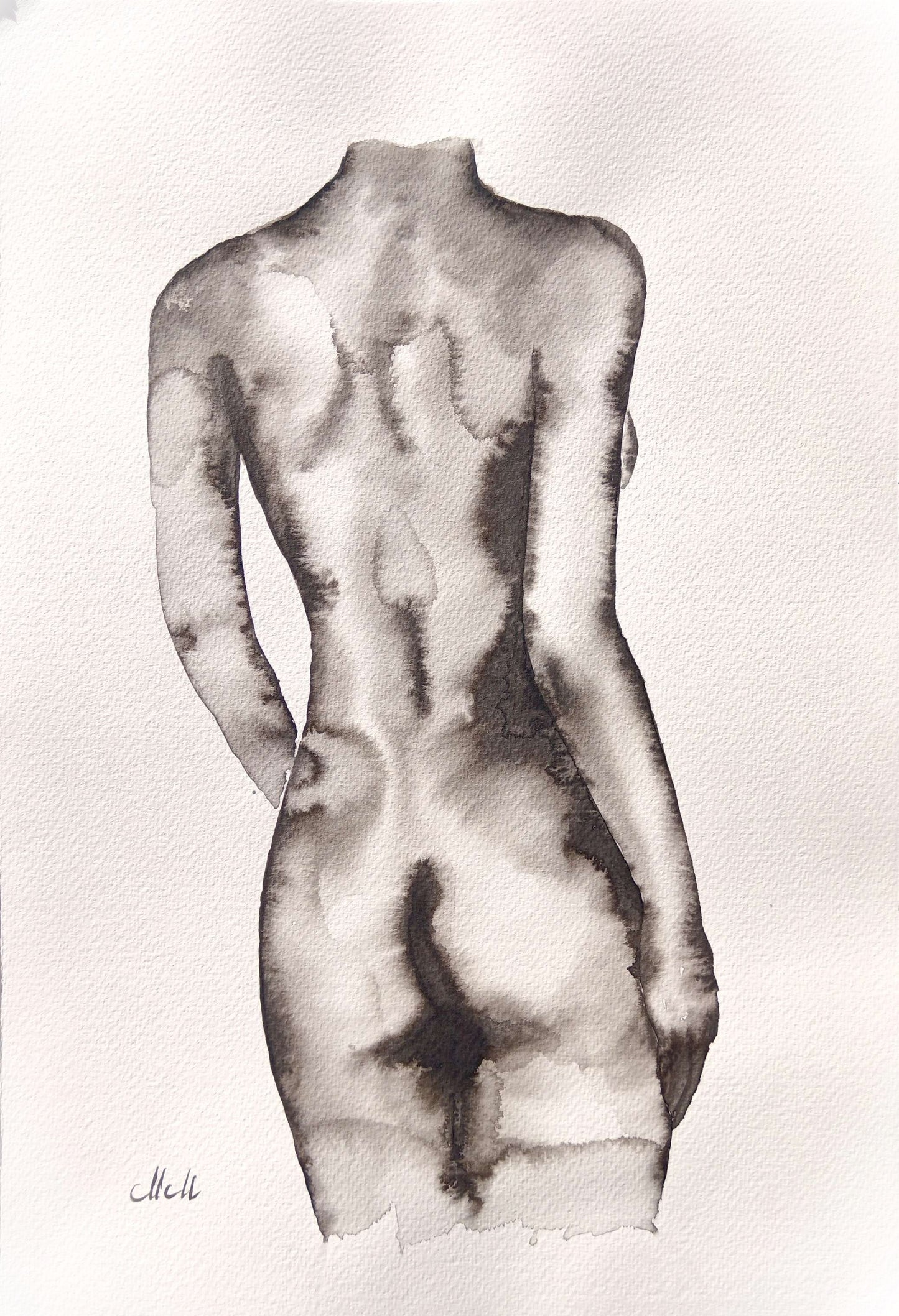 Inner Strength is an original minimalist ink drawing that explores quiet resilience and grounded presence through the female form.

Created with expressive ink lines on fine art paper, the figure emerges with calm confidence and contained power. The composition is subtle and restrained, emphasizing stillness and emotional depth.