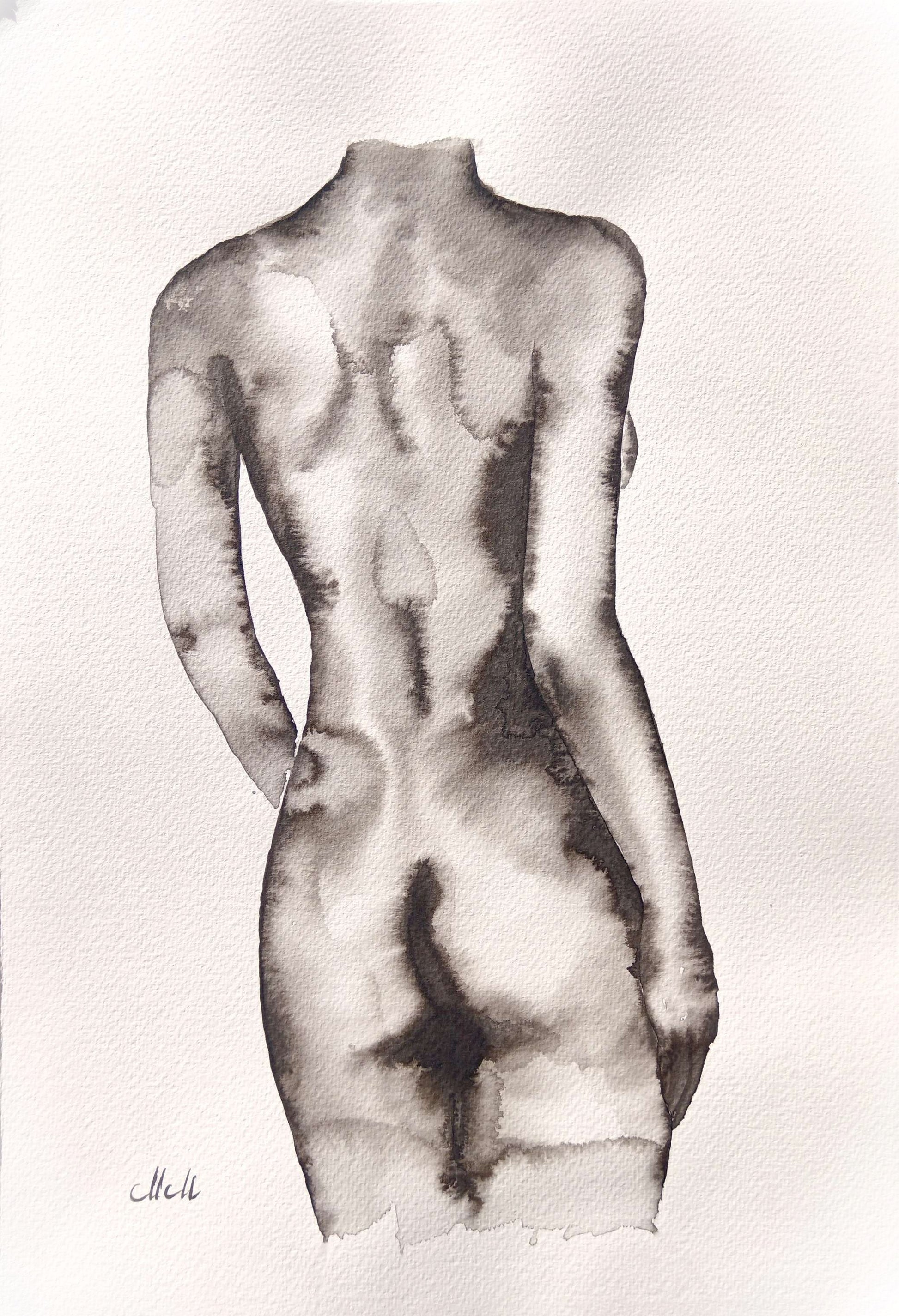 Inner Strength is an original minimalist ink drawing that explores quiet resilience and grounded presence through the female form.

Created with expressive ink lines on fine art paper, the figure emerges with calm confidence and contained power. The composition is subtle and restrained, emphasizing stillness and emotional depth.