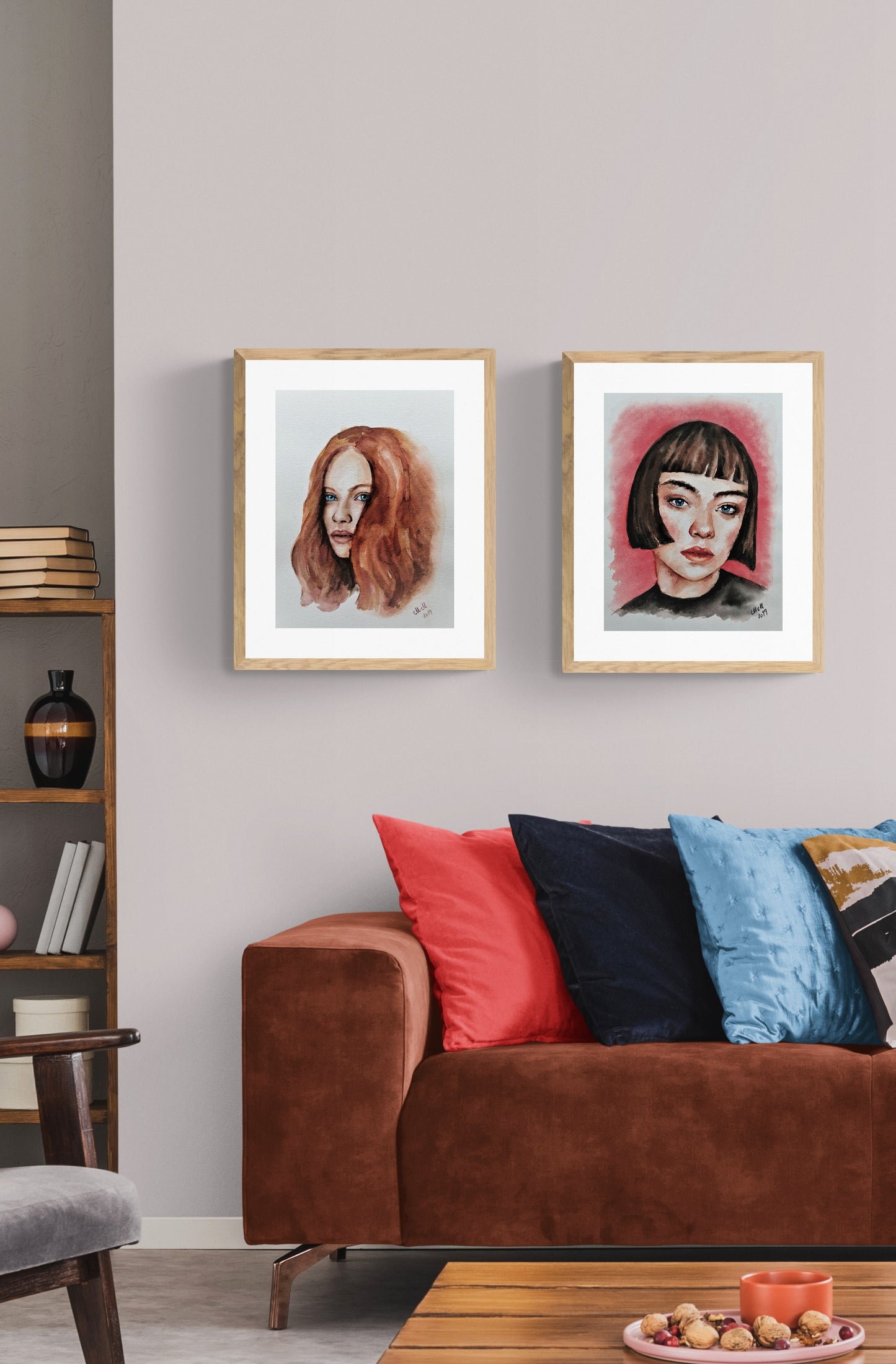 Redhead Woman: Original Colorful Watercolor Portrait - Aquarelle Female Empowerment Art

This stunning Woman with Flowers painting is an original, colorful watercolor portrait that radiates beauty and empowerment. The portrait of a beautiful woman with floral accents captures a sense of grace and strength, making it an inspiring piece for living room.

Handcrafted with high-quality watercolor paints, this aquarelle artwork is created on natural white, matte, heavy art paper.