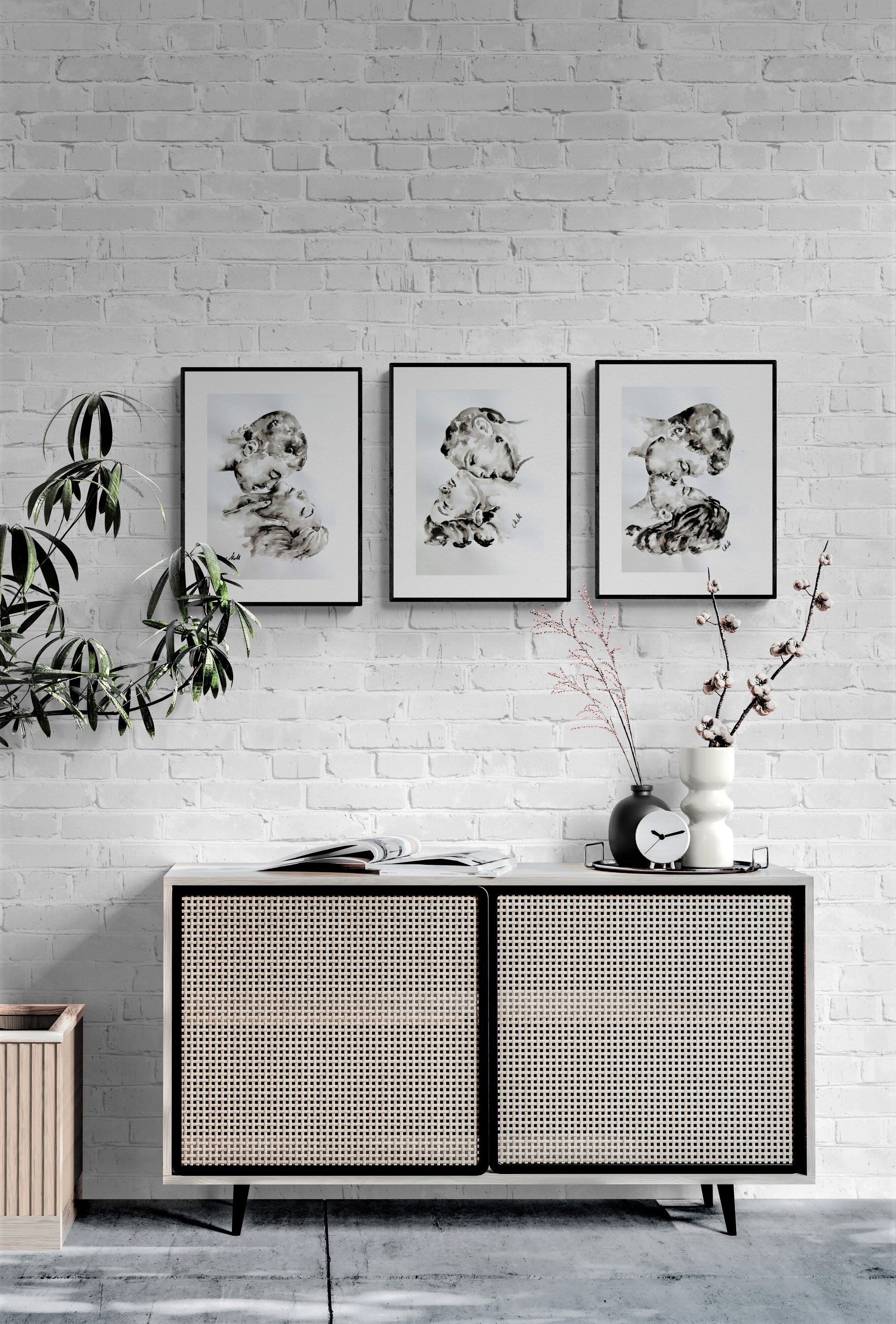 Love passion - ink painting for living room.
Printed on natural white, matte, heavyweight fine art paper, this elegant wall art brings a touch of Nordic calm and romantic depth to any space.
Perfect as bedroom wall art, a gift for couples, or a special anniversary present.