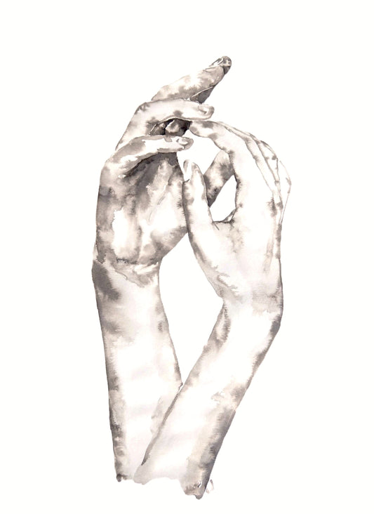 Lovers Holding Hands – Minimalist Ink Artwork - Ink Painting

This beautiful ink painting is the perfect gift for couples, symbolizing love, connection, and unity. The simple painting effortlessly complements contemporary modern home, Scandinavian style home, and boho wall art.

It’s a meaningful symbol of love, an ideal choice for lovers gift or gift for partner. This piece adds a stunning touch to any family home.

Size: 16" x 11" (42 cm x 29 cm)