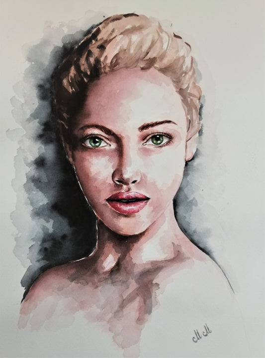 Powerful Woman Portrait Painting - Original Watercolor Wall Art - Aquarelle Female Portrait

This Feminine Portrait painting is an original watercolor wall art that exudes beauty and grace.&nbsp;The hand-painted aquarelle illustration is a perfect blend of vibrant colors, offering a captivating focal point for any space.

Whether it's for your home or as a housewarming gift for someone special, this piece of art will bring warmth and inspiration.