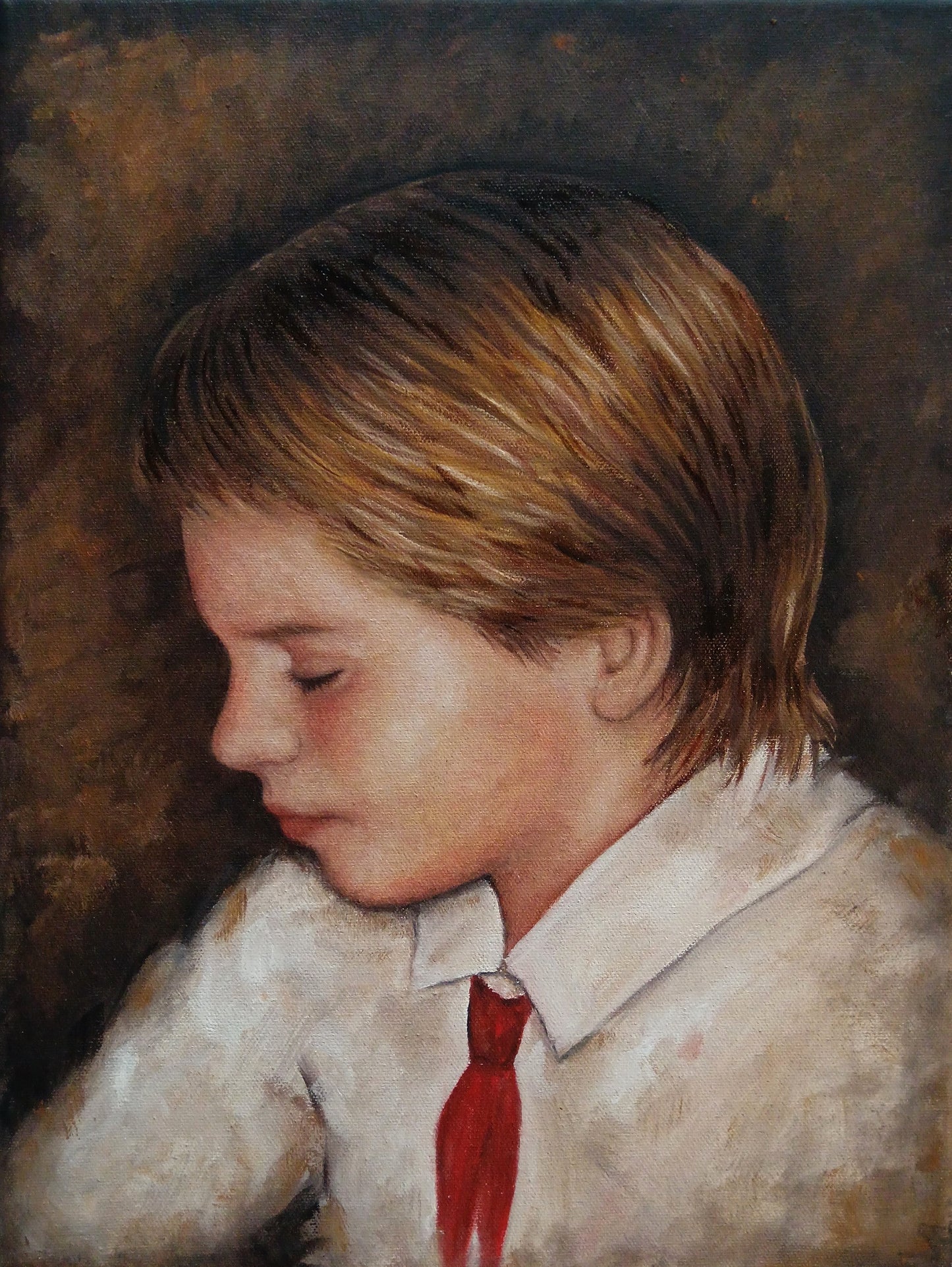 Original portrait painting on canvas