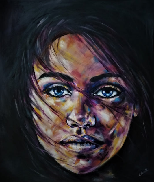 Powerful Woman oil portrait painting – Colorful Handmade Portrait

Celebrate strength and beauty with this powerful woman&nbsp;portrait, a colorful original handmade artwork that radiates confidence and energy.

The bold brushstrokes and vivid colors make this&nbsp;big canvas wall art a striking addition to any modern home.

Size: 50 cm x 60 cm (20" x 24")
Medium: Oil on canvas
Ready to hang – no framing needed.