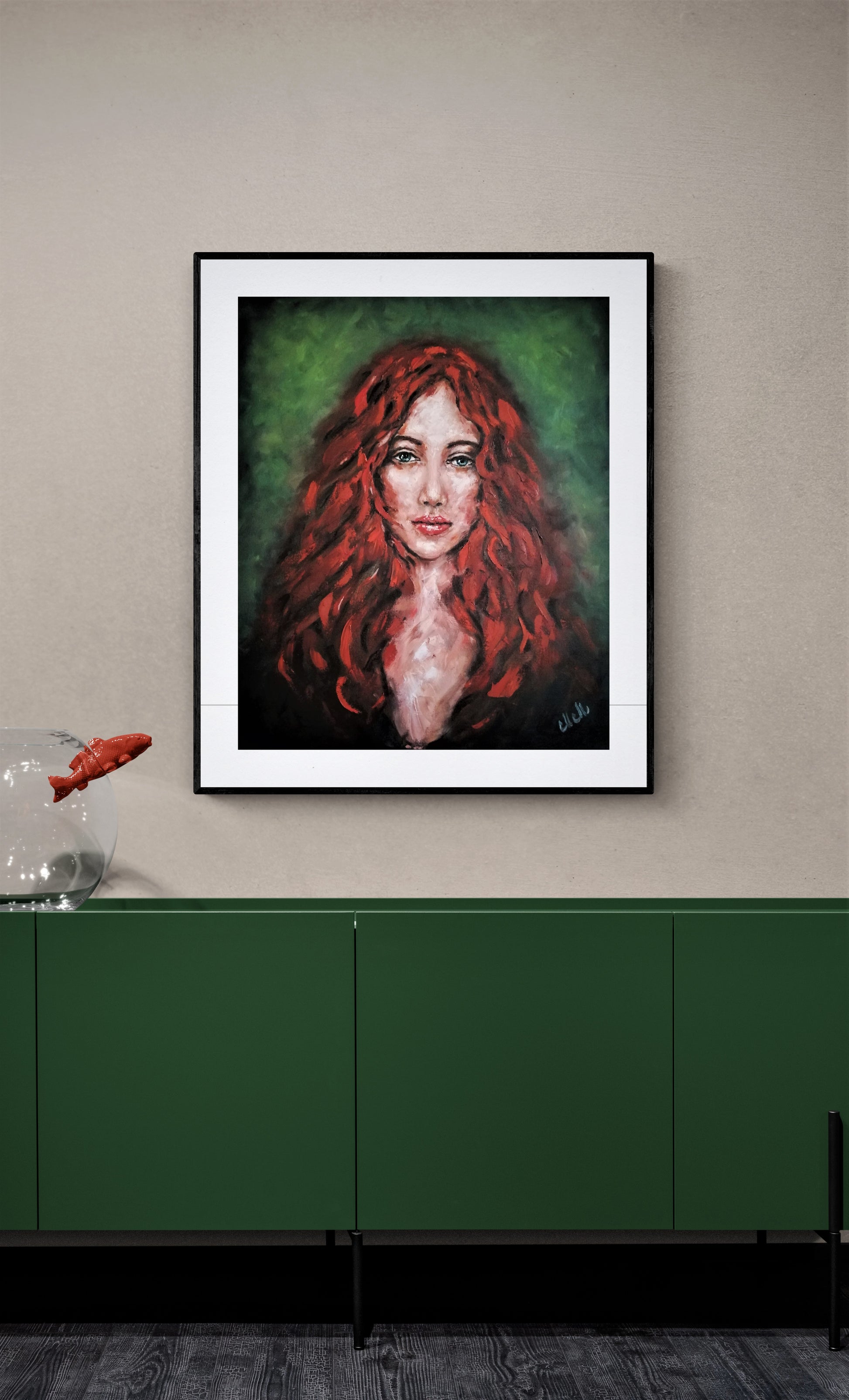 This stunning impasto painting captures the beauty and uniqueness of a redhead woman, making it a striking addition to any home gallery. The textured wall art, created with palette knife, adds depth and character to the artwork.

Hand-painted with high-quality oil colors on canvas, this one-of-a-kind piece is a priceless gift for art collectors and lovers of expressive portraiture.

Textured wall art is perfect for modern living room wall or bedroom painting.