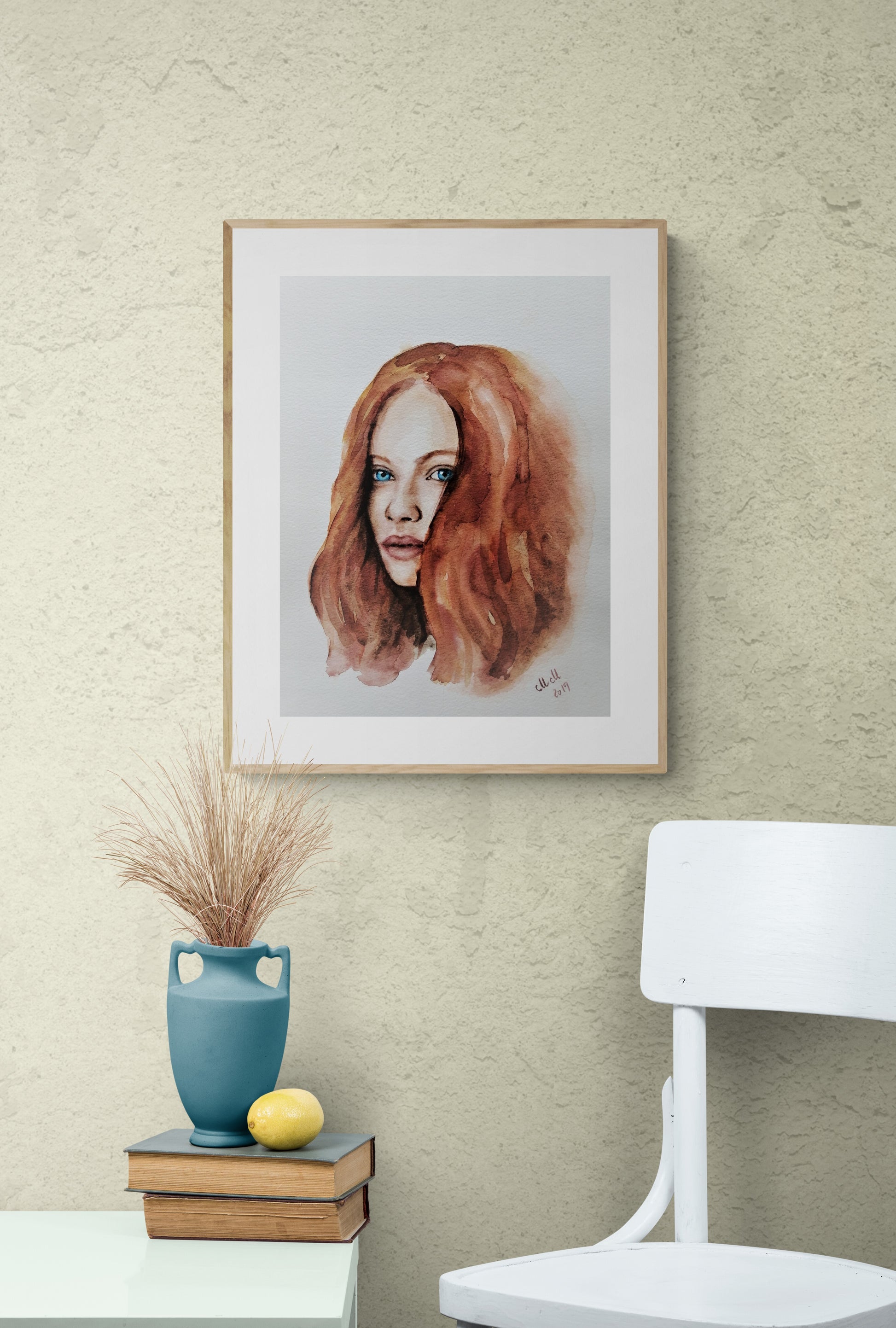 Redhead Woman: Original Colorful Watercolor Portrait - Aquarelle Female Empowerment Art

This stunning Woman with Flowers painting is an original, colorful watercolor portrait that radiates beauty and empowerment. The portrait of a beautiful woman with floral accents captures a sense of grace and strength, making it an inspiring piece for your home.

Handcrafted with high-quality watercolor paints, this aquarelle artwork is created on natural white, matte, heavy art paper.