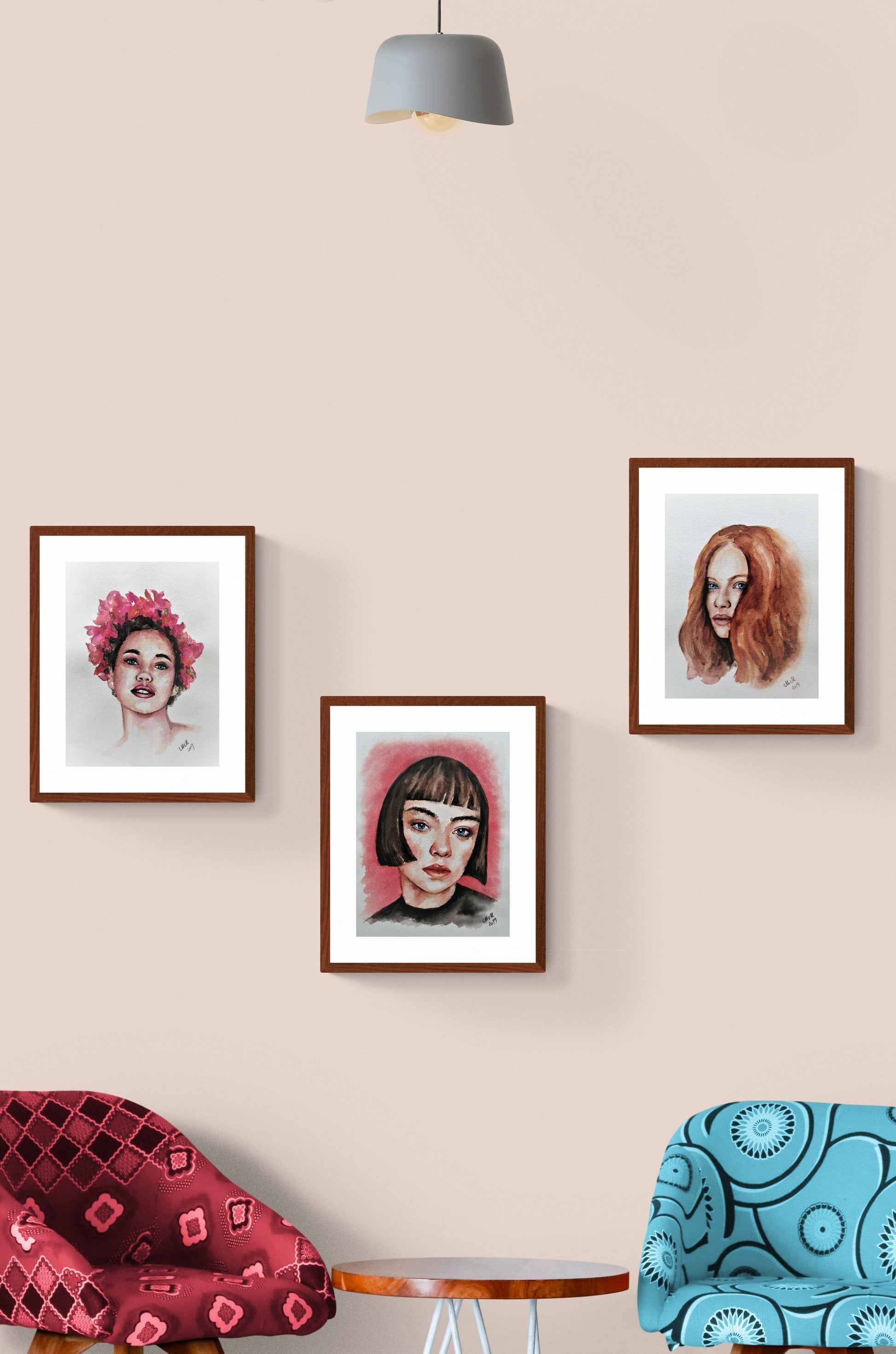 Redhead Woman: Original Colorful Watercolor Portrait - Aquarelle Female Empowerment Art

This stunning Woman with Flowers painting is an original, colorful watercolor portrait that radiates beauty and empowerment. The portrait of a beautiful woman with floral accents captures a sense of grace and strength, making it an inspiring piece for cafe wall decor.

Handcrafted with high-quality watercolor paints, this aquarelle artwork is created on natural white, matte, heavy art paper.