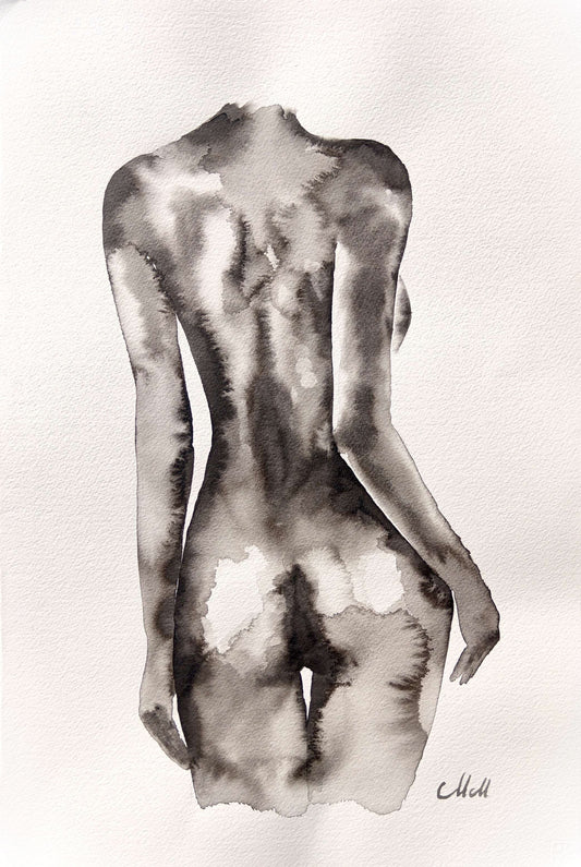 Subtle Curves – Ink Female Figure

Subtle Curves is an original minimalist ink drawing that explores softness, quiet strength, and the natural rhythm of the female form.

Created with fluid ink lines on fine art paper, the figure unfolds with ease and restraint. The composition is understated and atmospheric, focusing on gentle movement, balance, and emotional presence rather than explicit detail.