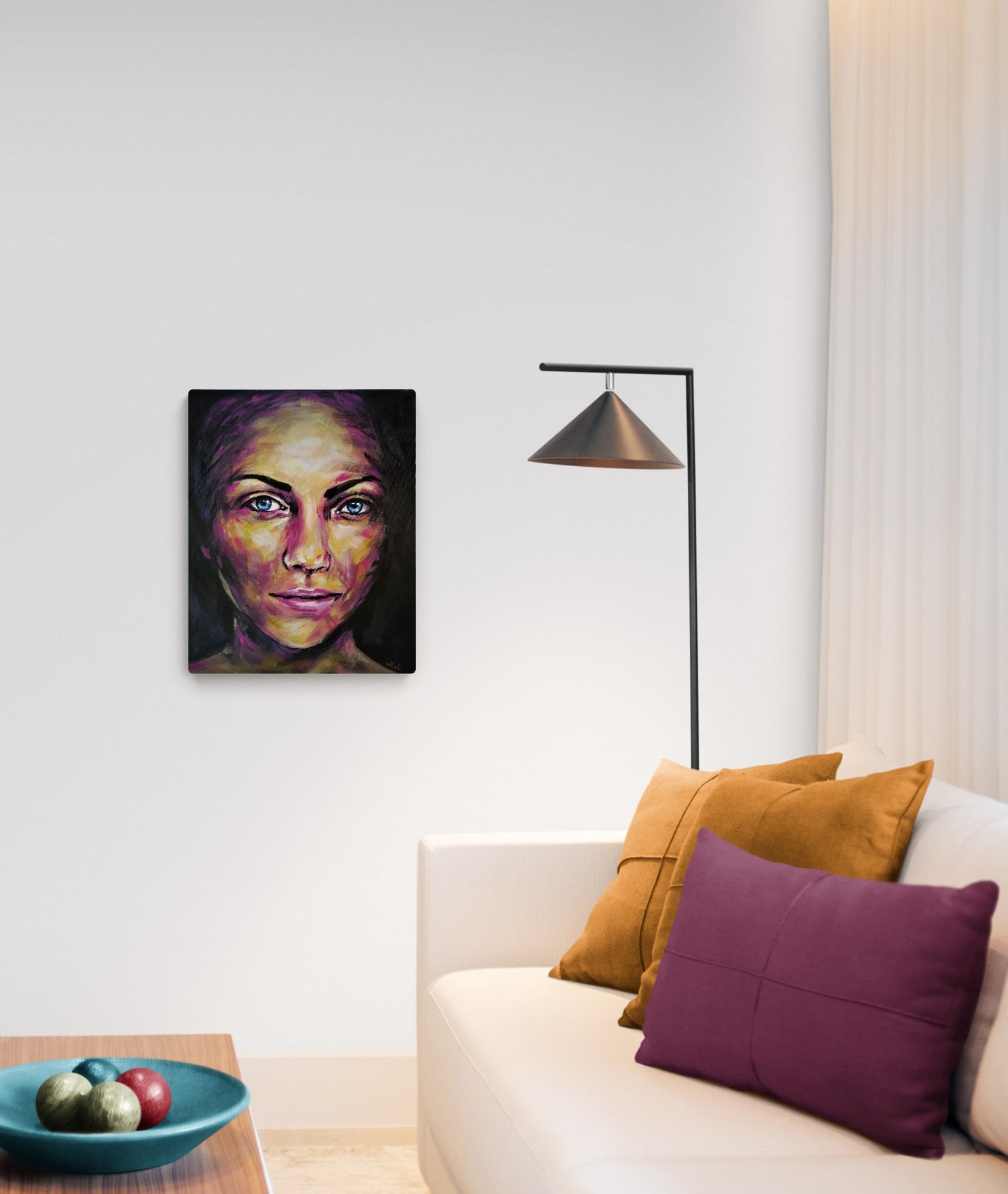 Colorful Female Face – Handmade Portrait on Canvas&nbsp;

This colorful acrylic portrait is a stunning piece of&nbsp;canvas art, crafted with expressive brushstrokes and rich acrylic&nbsp;colors. The bold and dynamic composition brings life and energy to any space.

Size: 50 cm x 40 cm (20" x 16")
Medium: acrylic on canvas
Ready to hang – no framing needed.