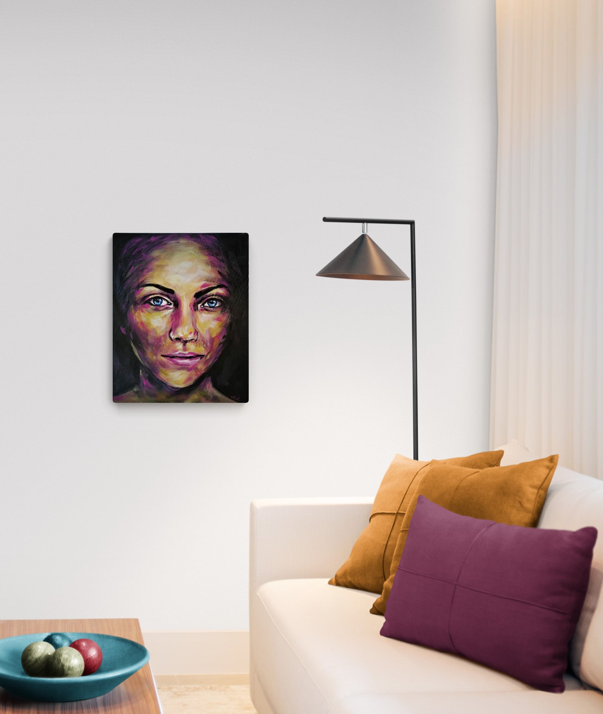 Colorful Female Face – Handmade Portrait on Canvas&nbsp;

This colorful acrylic portrait is a stunning piece of&nbsp;canvas art, crafted with expressive brushstrokes and rich acrylic&nbsp;colors. The bold and dynamic composition brings life and energy to any space.

Size: 50 cm x 40 cm (20" x 16")
Medium: acrylic on canvas
Ready to hang – no framing needed.