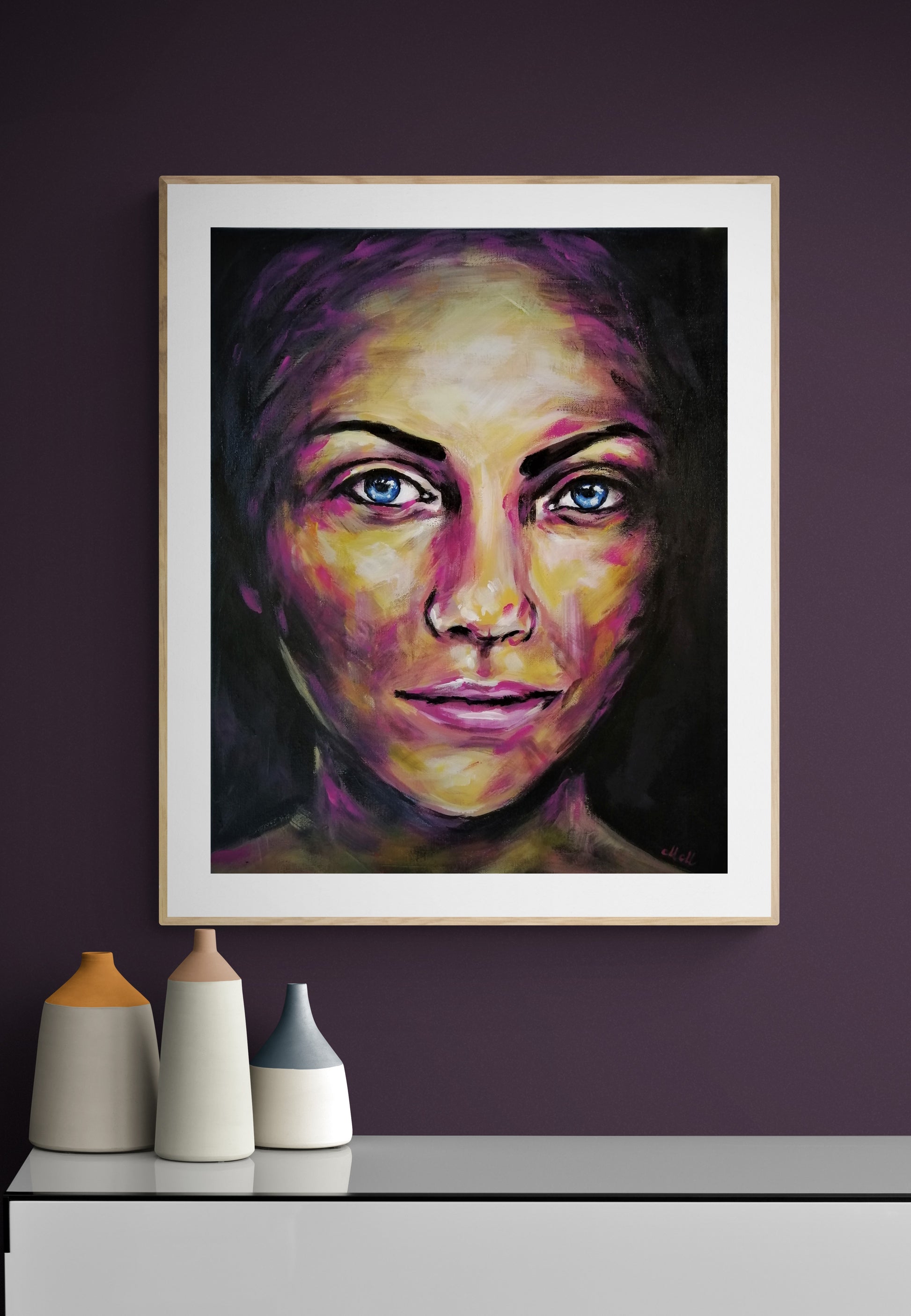 Colorful Female Face – Handmade Portrait on Canvas&nbsp;

This colorful acrylic portrait is a stunning piece of&nbsp;canvas art, crafted with expressive brushstrokes and rich acrylic&nbsp;colors. The bold and dynamic composition brings life and energy to any space.

Size: 50 cm x 40 cm (20" x 16")
Medium: acrylic on canvas
Ready to hang – no framing needed.