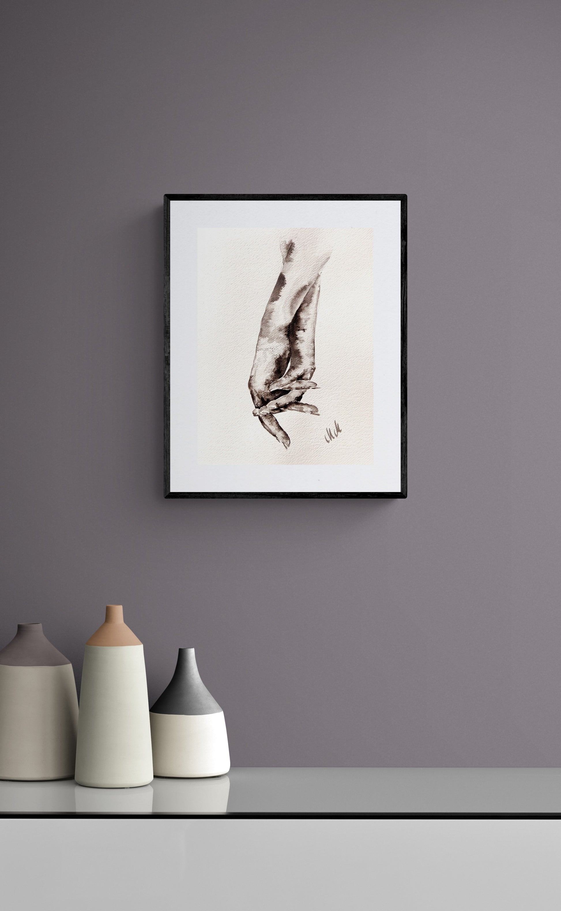 Lovers Holding Hands – Minimalist wall art - Ink Painting

This black and white wall art is a beautiful, minimalist artwork perfect for a modern home, Scandinavian-style space, or boho home.

Its timeless black and white design makes it a versatile addition to any room, including a home office or hallway.

Ideal as a thoughtful gift for couples, young families, or as family home wall art, it brings a sense of love and unity to any space.

Size: 16" x 11" (42 cm x 29 cm)
