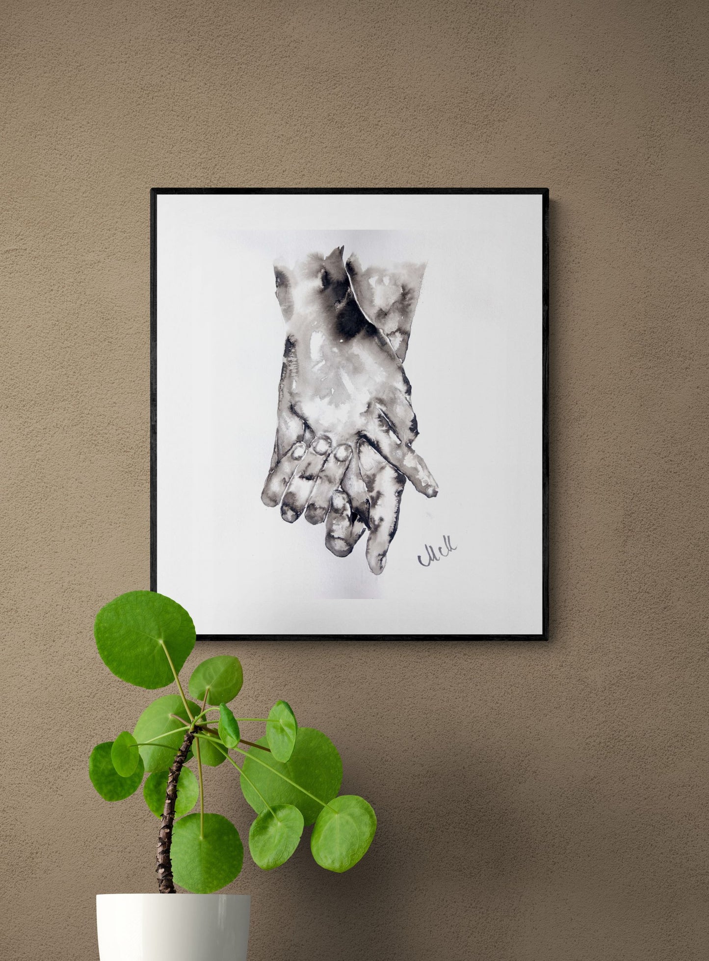 Connection II - minimalsit wall art