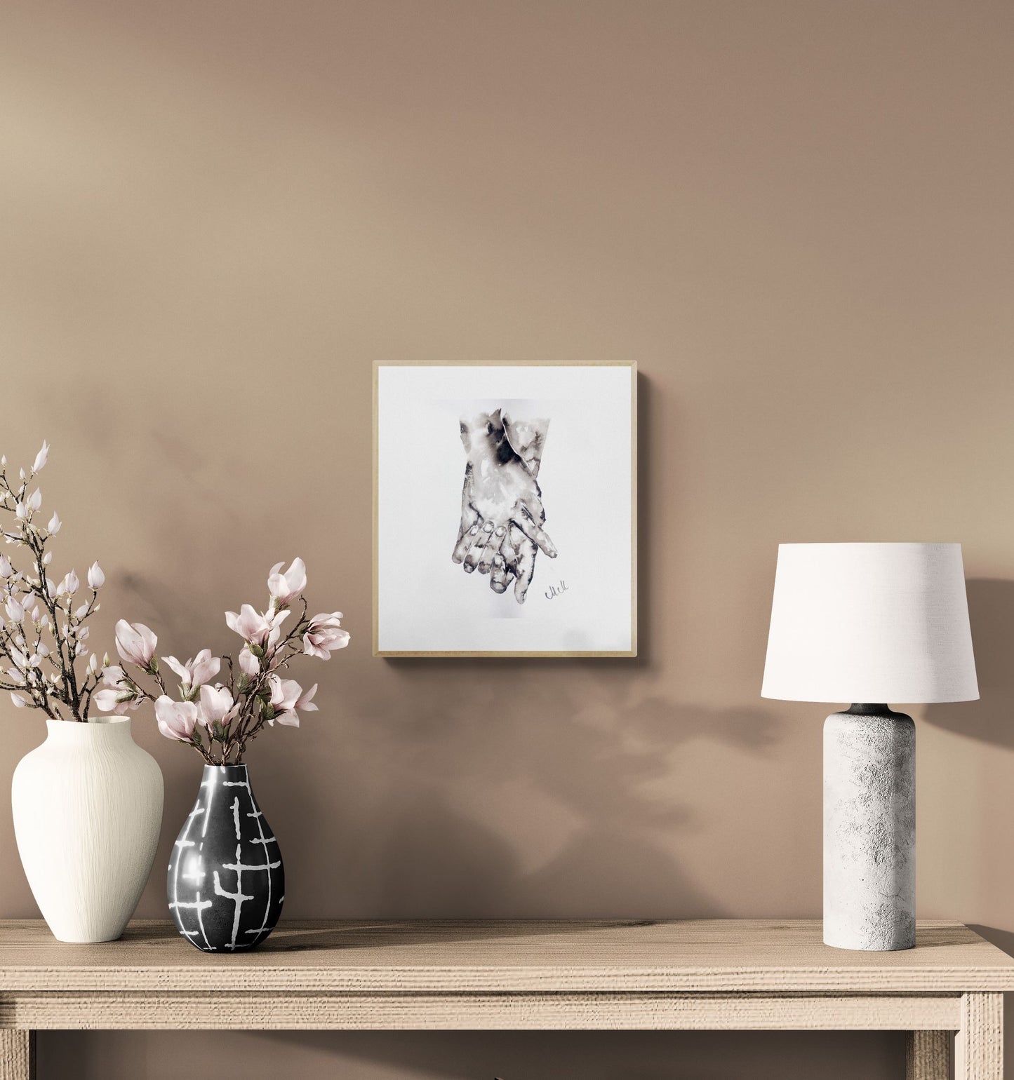 Connection II - minimalsit wall art