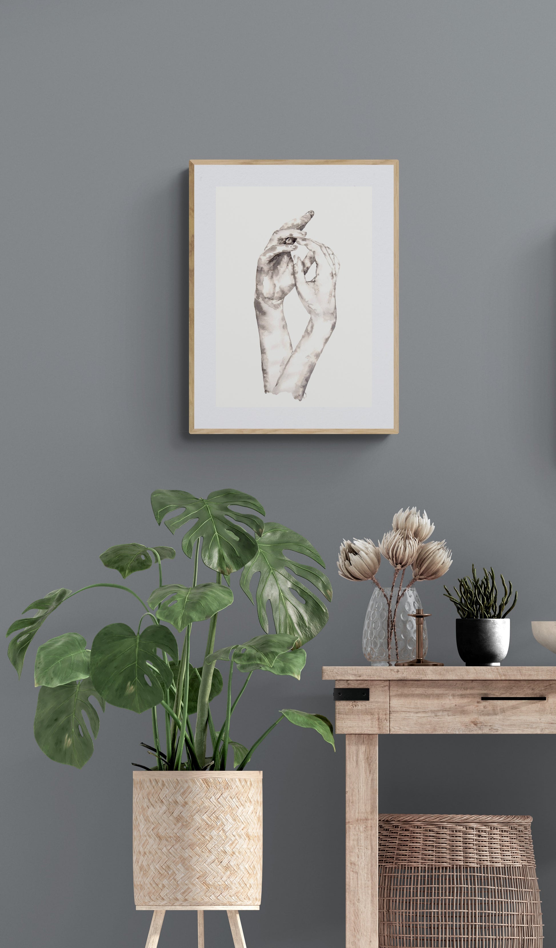 Lovers Holding Hands – Minimalist Ink Artwork - Ink Painting

This beautiful ink painting is the perfect gift for couples, symbolizing love, connection, and unity. The simple painting effortlessly complements contemporary modern home, Scandinavian style home, and boho wall art.

It’s a meaningful symbol of love, an ideal choice for lovers gift or gift for partner. This piece adds a stunning touch to any family home.

Size: 16" x 11" (42 cm x 29 cm)