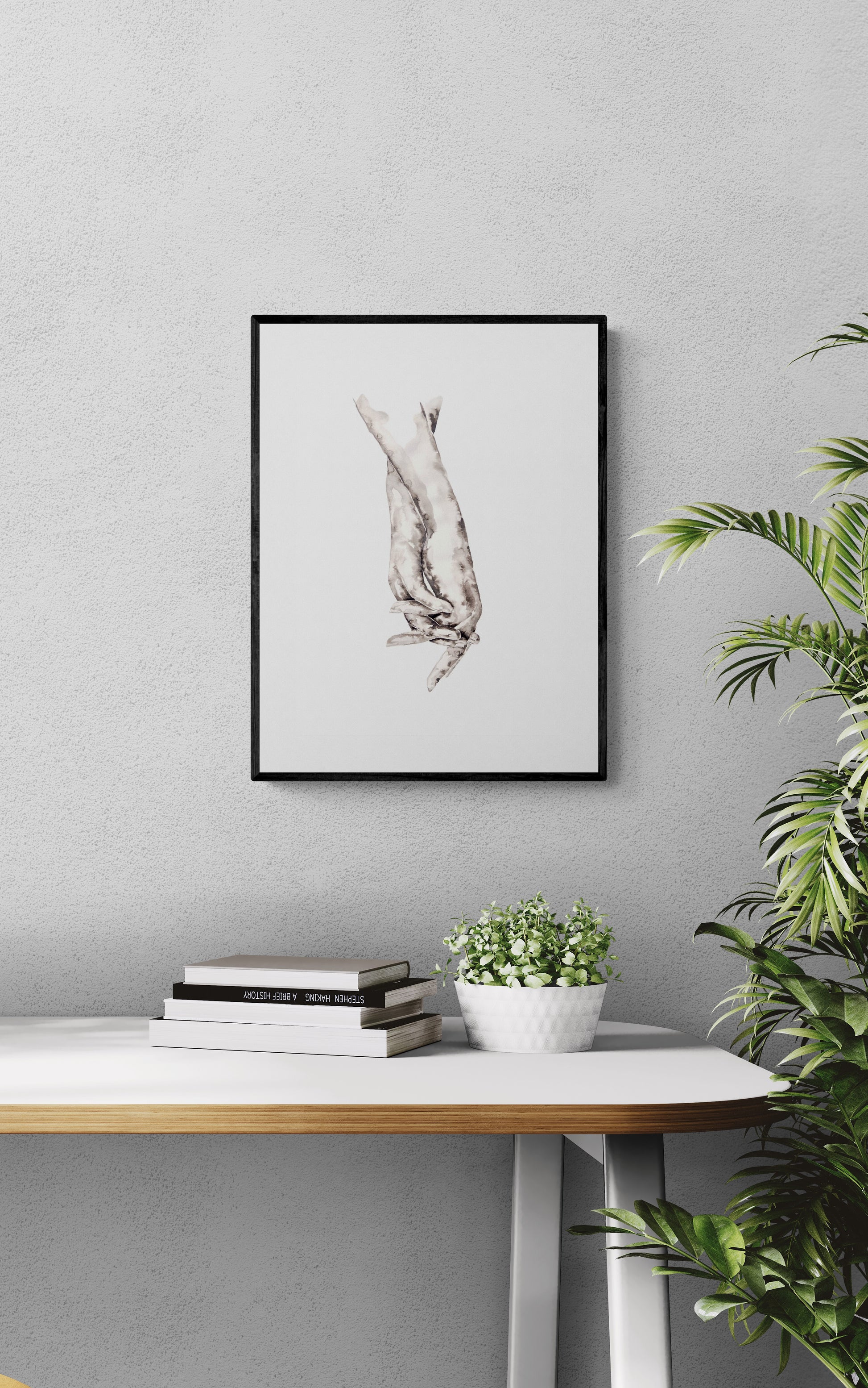Lovers Holding Hands – Minimalist Ink Painting

This black and white artwork is the perfect gift for couples, symbolizing love, connection, and unity.

The simple painting effortlessly complements Scandinavian style home, modern livingroom wall decor and boho wall art.&nbsp;

Hands drawing is a meaningful symbol of love, an ideal choice for lovers gift or gift for partner. This piece adds a stunning touch to any family home.

Size: 16" x 11" (42 cm x 29 cm)