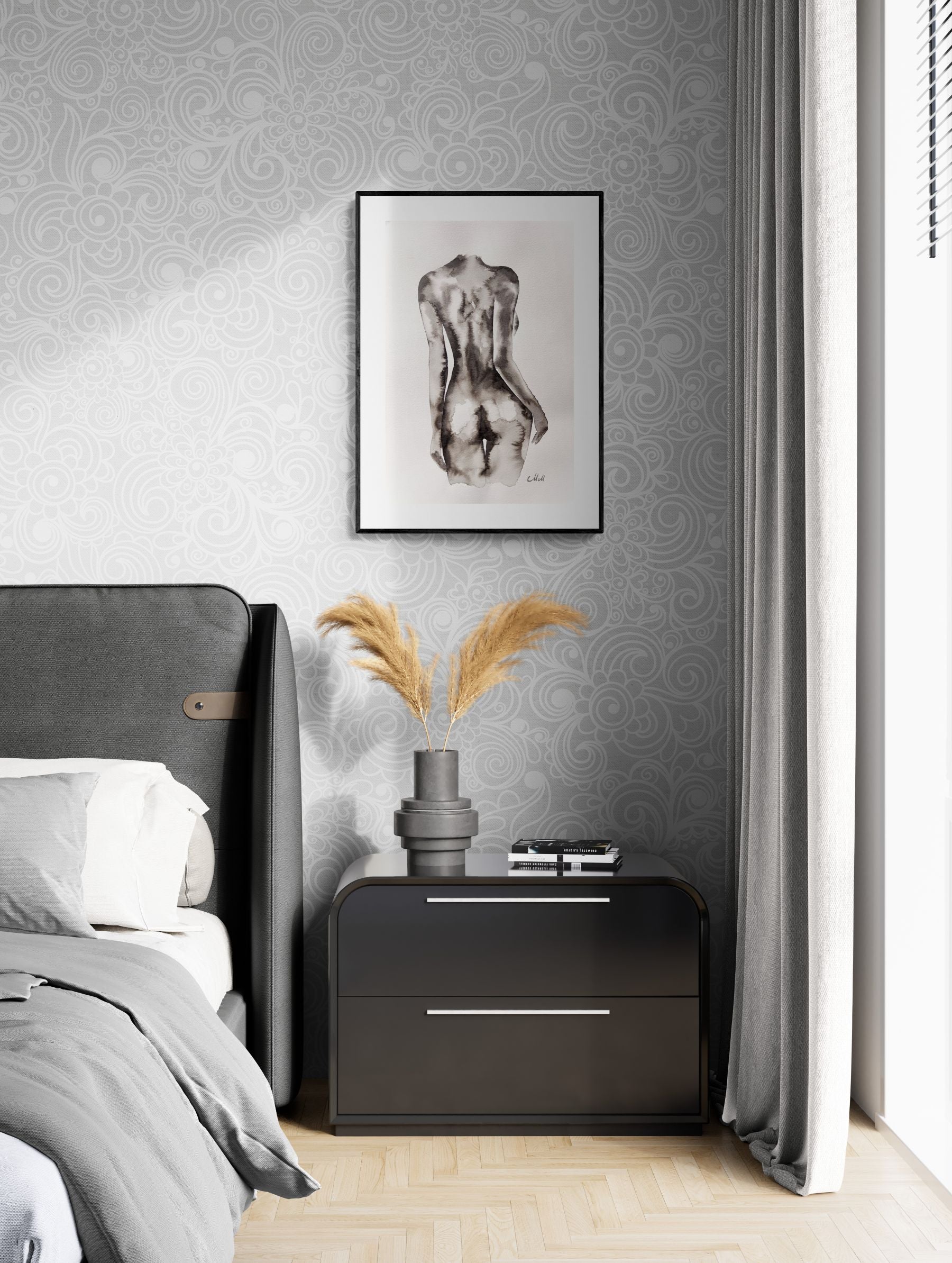 Subtle Curves – Ink Female Figure

Subtle Curves is an original minimalist ink drawing that explores softness, quiet strength, and the natural rhythm of the female form.

Created with fluid ink lines on fine art paper, the figure unfolds with ease and restraint. The composition is understated and atmospheric, focusing on gentle movement, balance, and emotional presence rather than explicit detail.