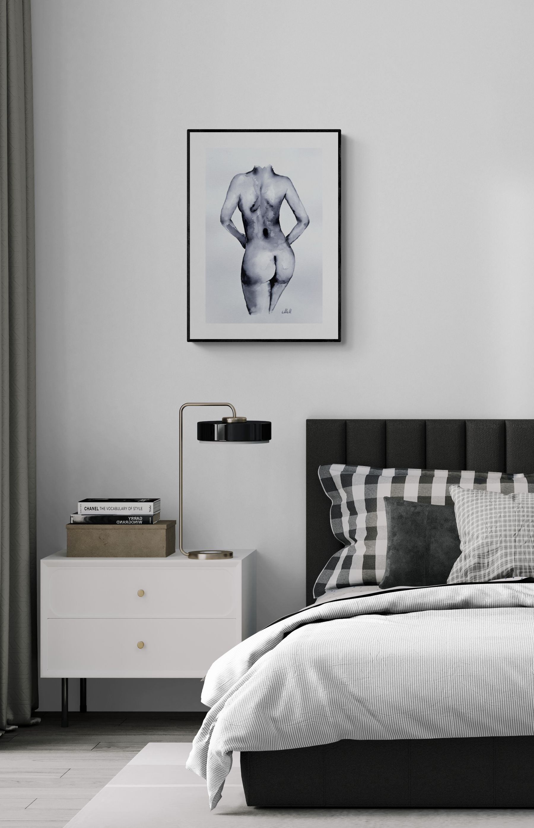 Inner Strength is an original minimalist ink drawing capturing the quiet resilience and grounded presence of the female form.

Rendered with expressive ink lines and delicate watercolor washes on fine art paper, the figure conveys a sense of inner balance and contained power. The composition is subtle yet confident, emphasizing stillness, form, and emotional depth rather than outward gesture.