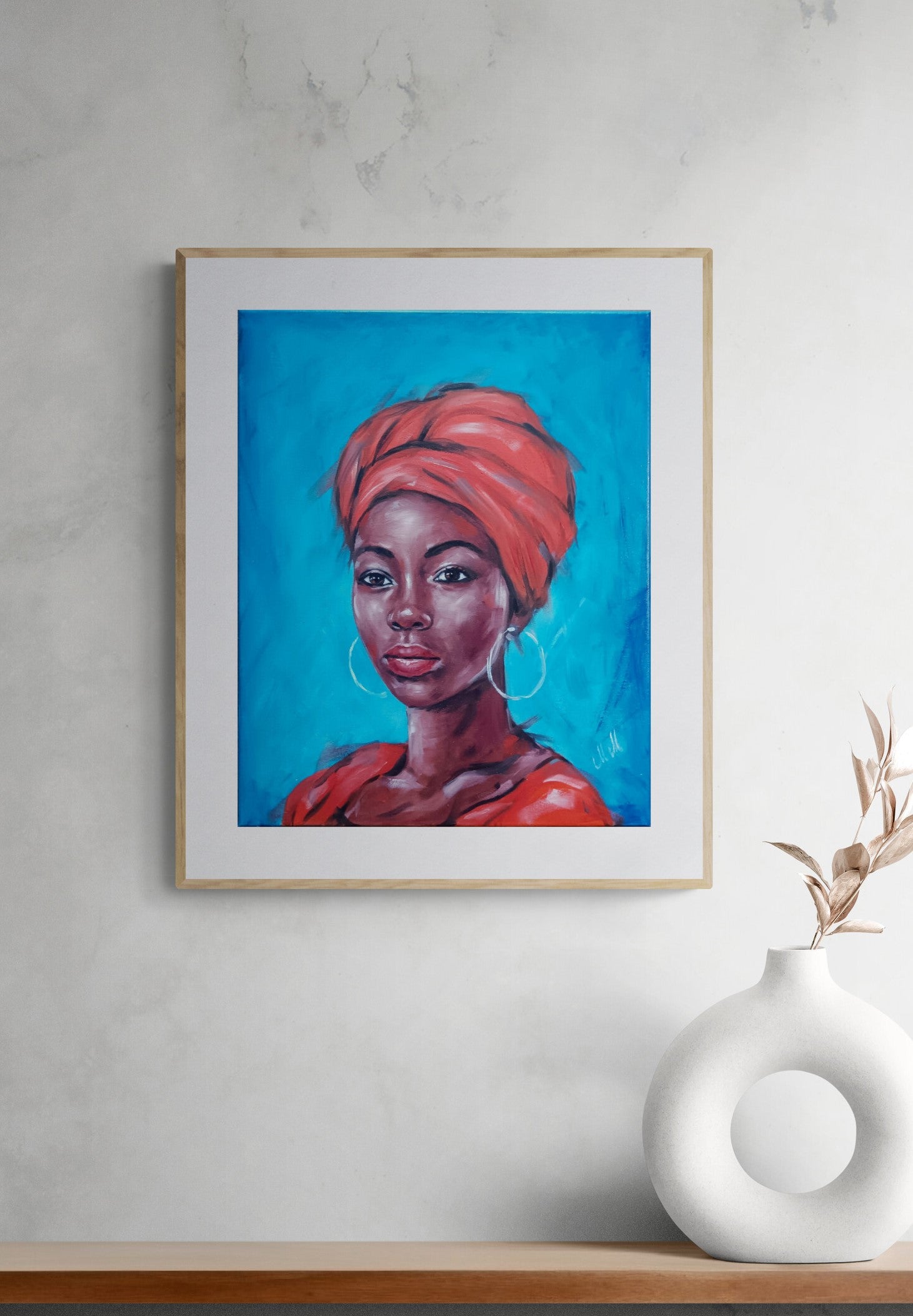 Powerful African American Woman Portrait - Original Hand-Painted Oil Artwork

This stunning portrait of a powerful African woman in red is an original, hand-painted piece created with high-quality oil paints on canvas.&nbsp;

This painting an inspiring and unique gift for someone special or an eye-catching addition to any home gallery wall or livingroom wall decor.

Size: 40 cm x 50 cm (16" x 20")